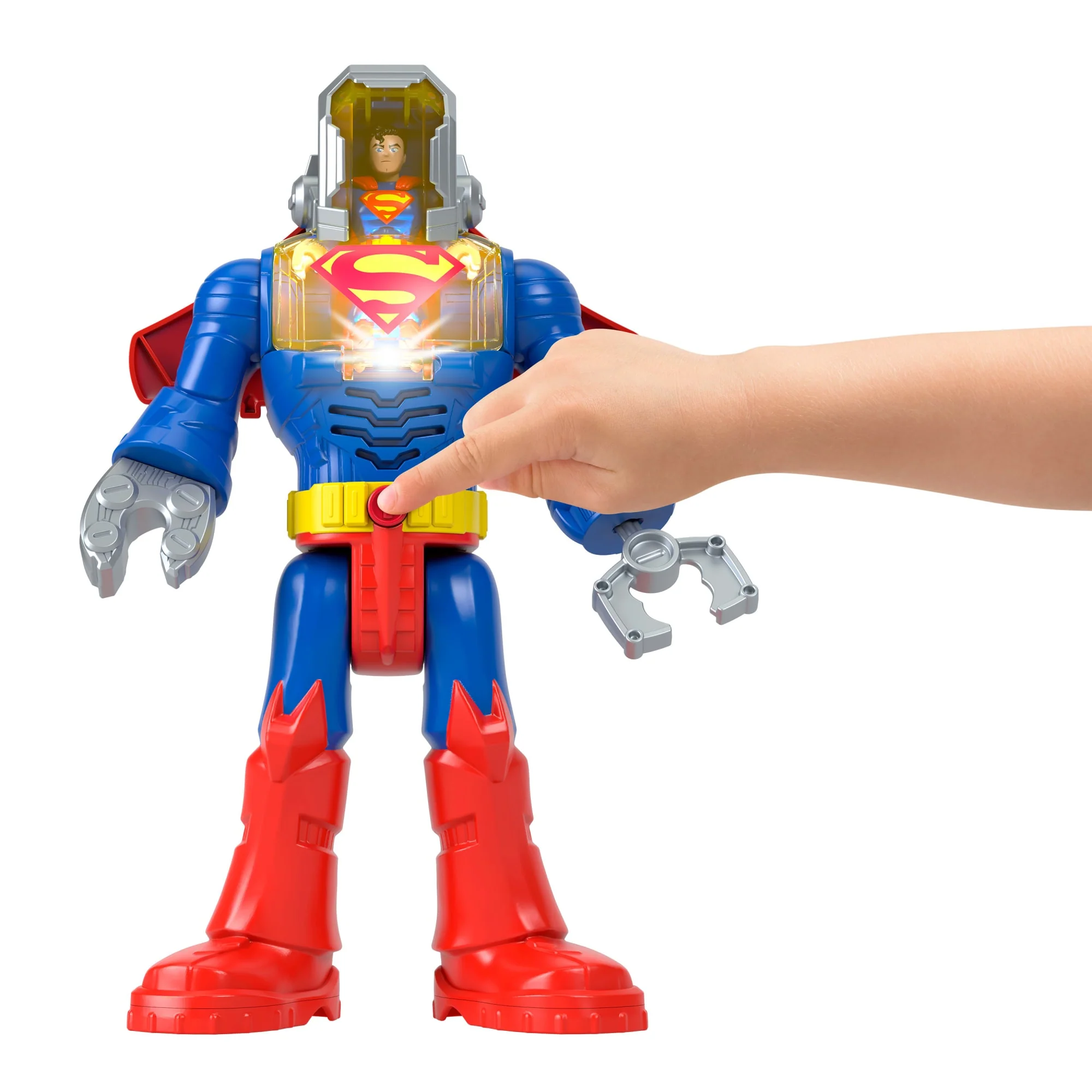 Figura Y Exotraje De Robot De Superman De DC Super Friends De Imaginext Con Luces Y Sonidos, 6 Piezas - Image 5