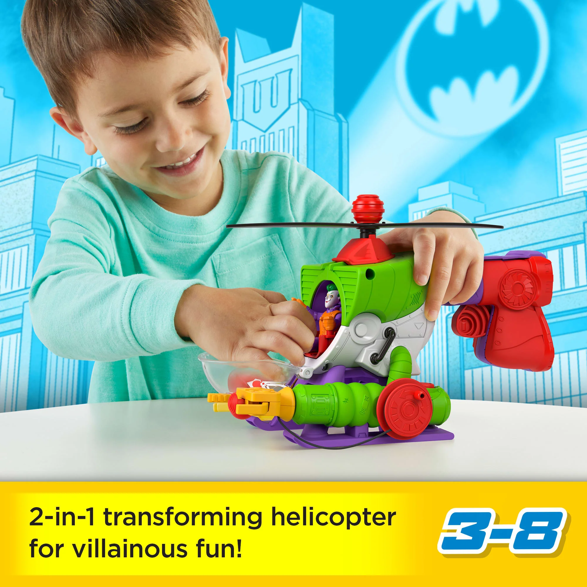 Imaginext DC Super Friends The Joker Robo Copter - Image 3