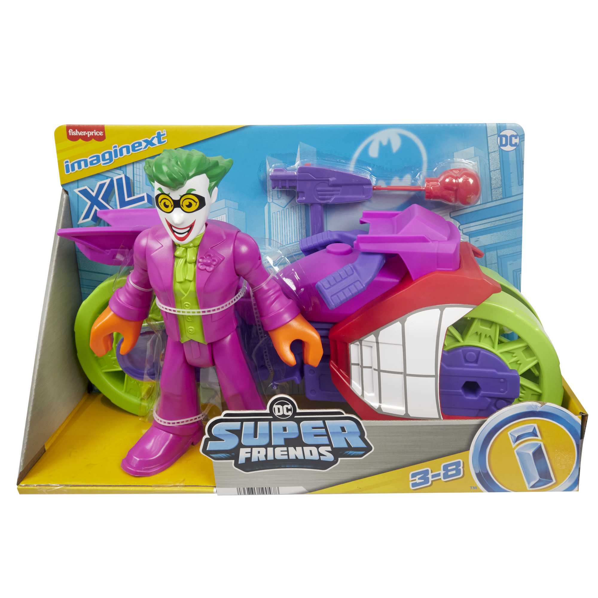 Imaginext DC Super Friends The Joker XL & Laff Cycle - Image 6