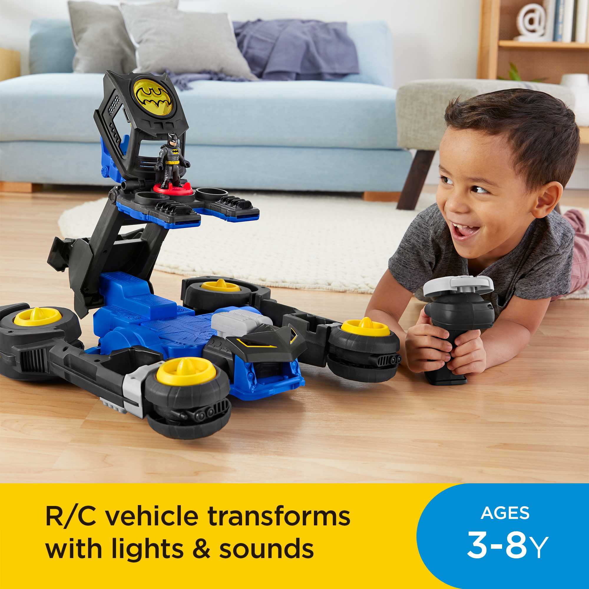 Imaginext DC Super Friends Transforming Batmobile R/C - Image 2