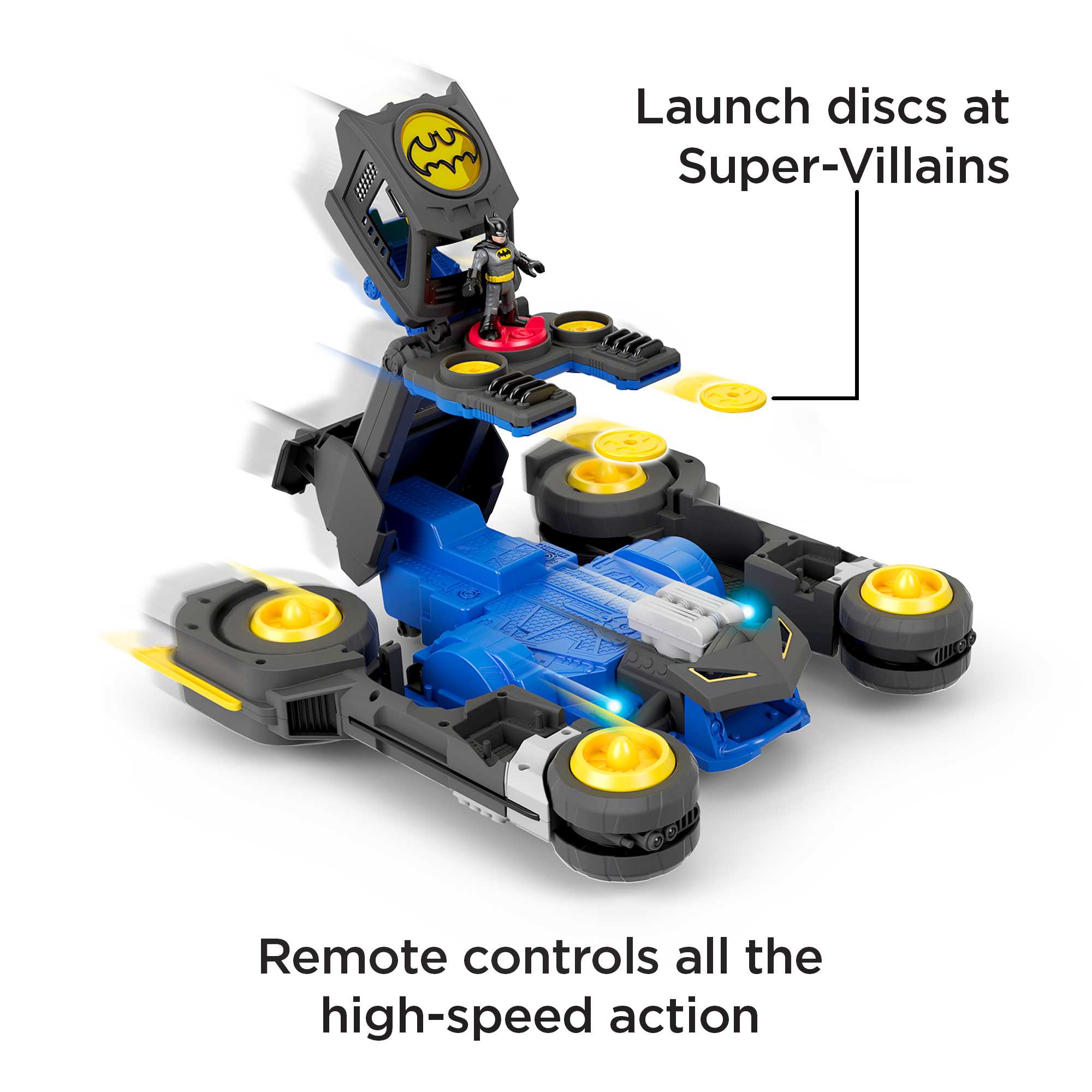 Imaginext DC Super Friends Transforming Batmobile R/C - Image 4
