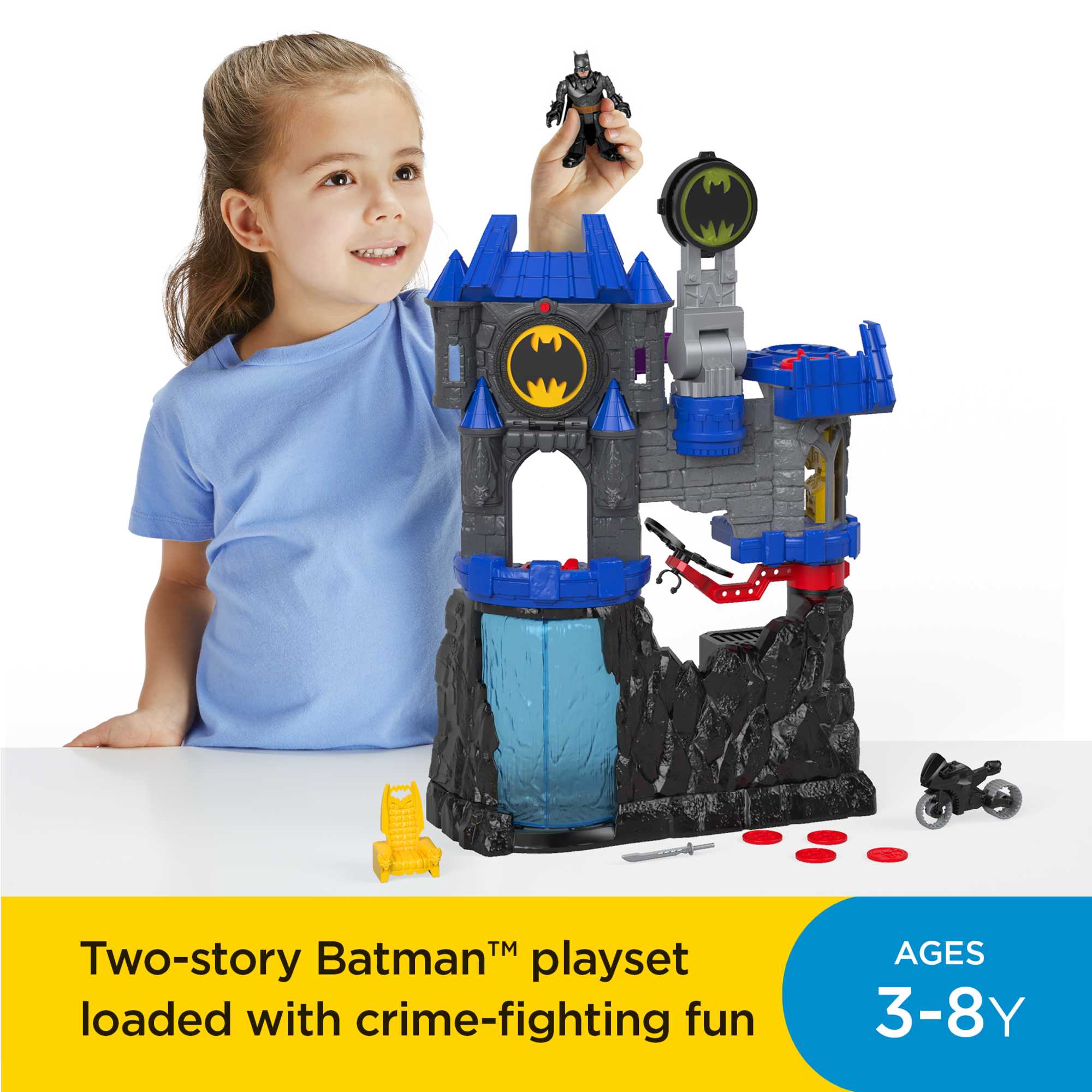 Imaginext Dc Super Friends Wayne Manor Batcave - Image 2