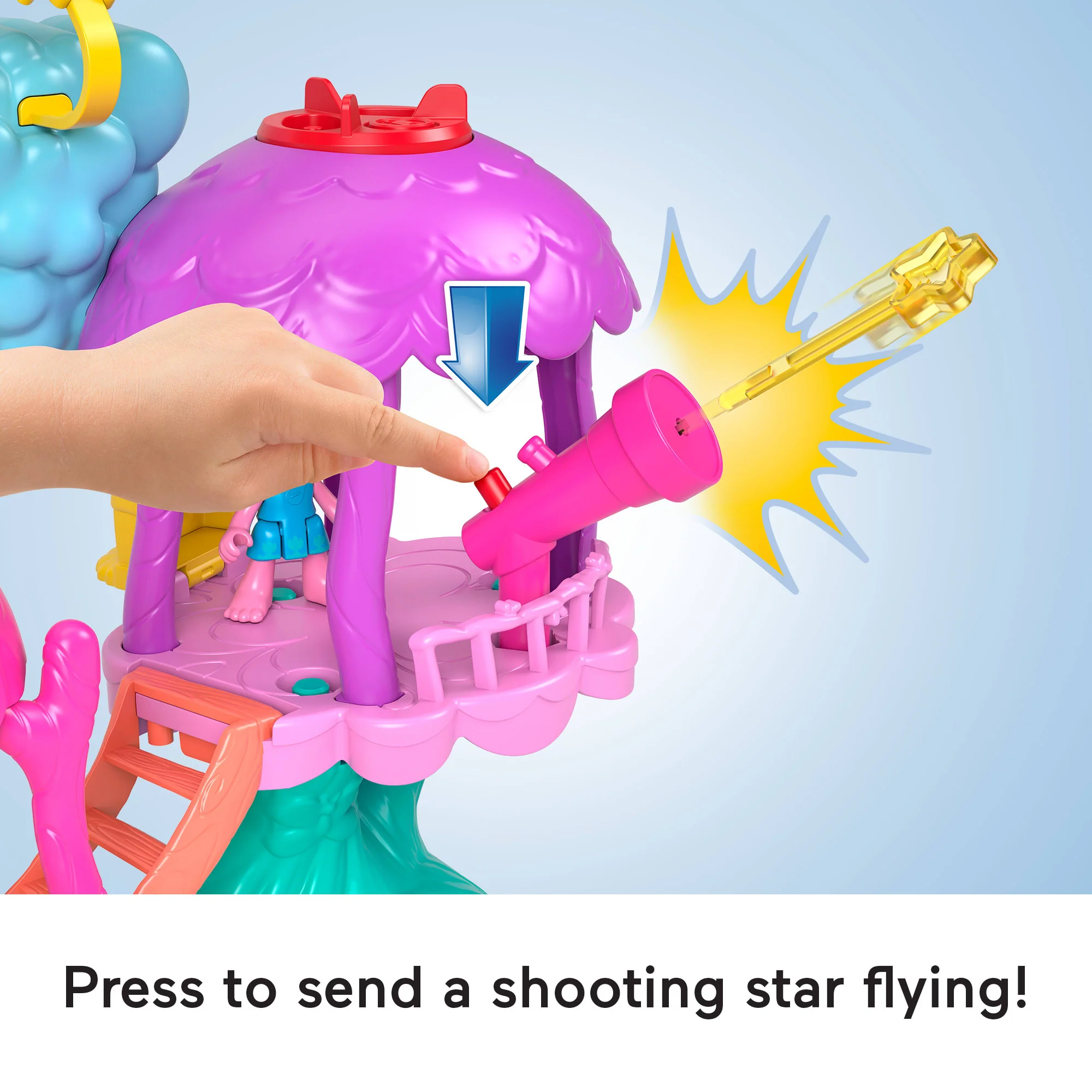 Imaginext DreamWorks Trolls Lights & Sounds Rainbow Treehouse - Image 5
