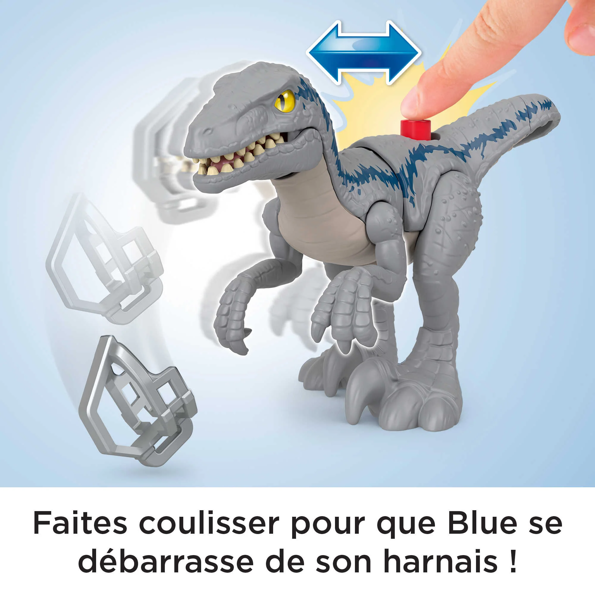 Imaginext - Jurassic World - Coffret Blue En Fuite - Figurines Pour Enfants - 3 Ans Et + - Image 3