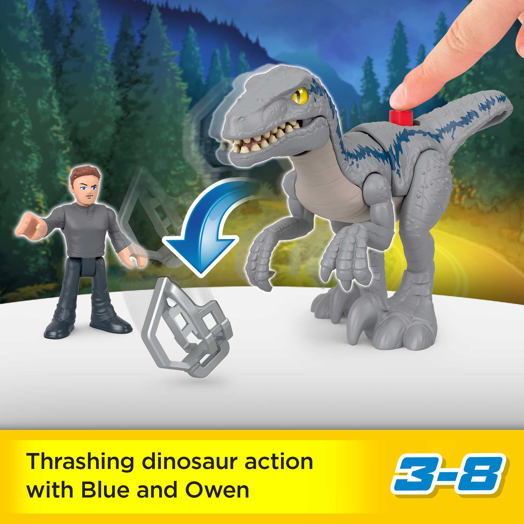 Imaginext Jurassic World Breakout 'Blue' - Image 2