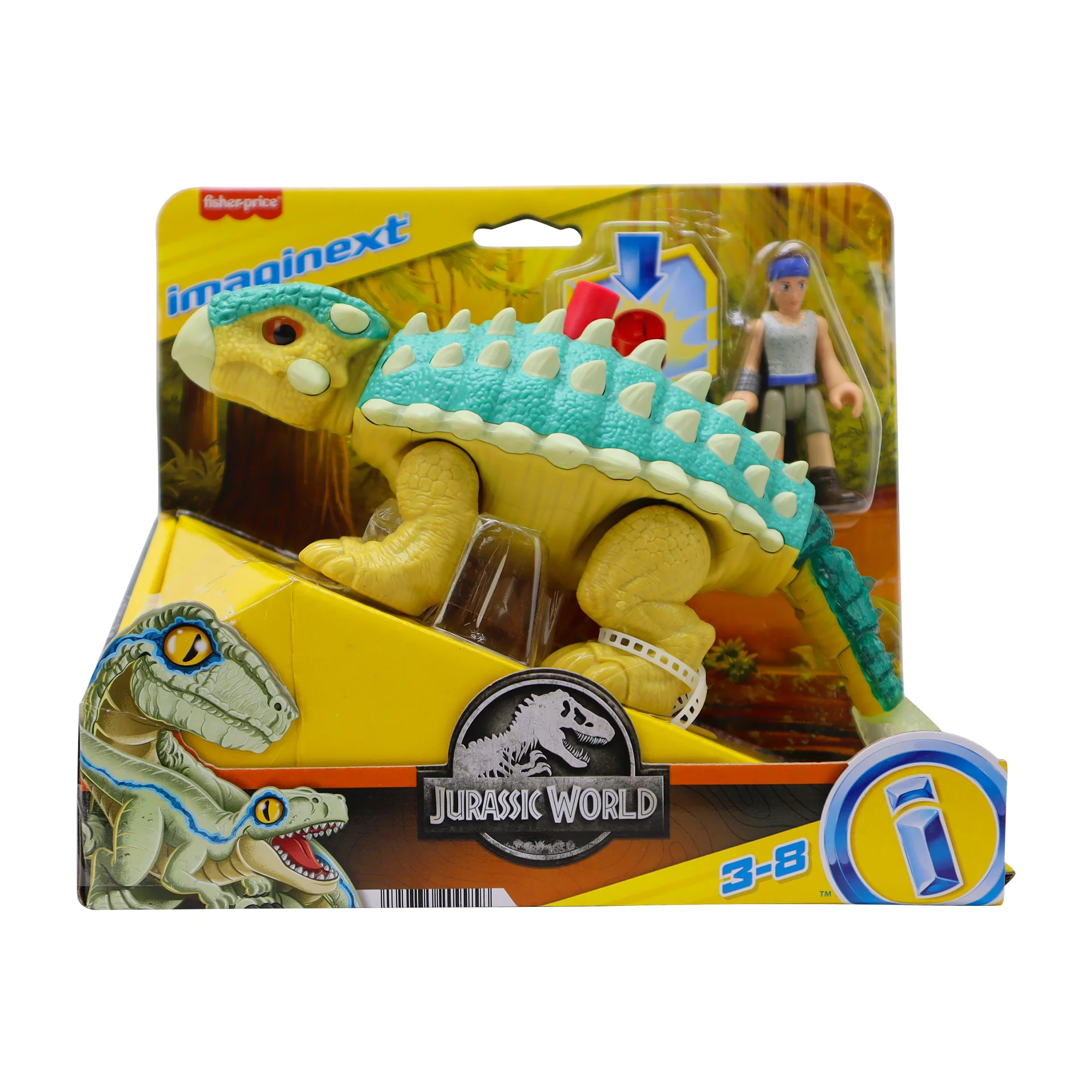 Imaginext Jurassic World Bumpy & Ben Dinosaur Toy Set For Preschool Kids, 2 Pieces - Image 6