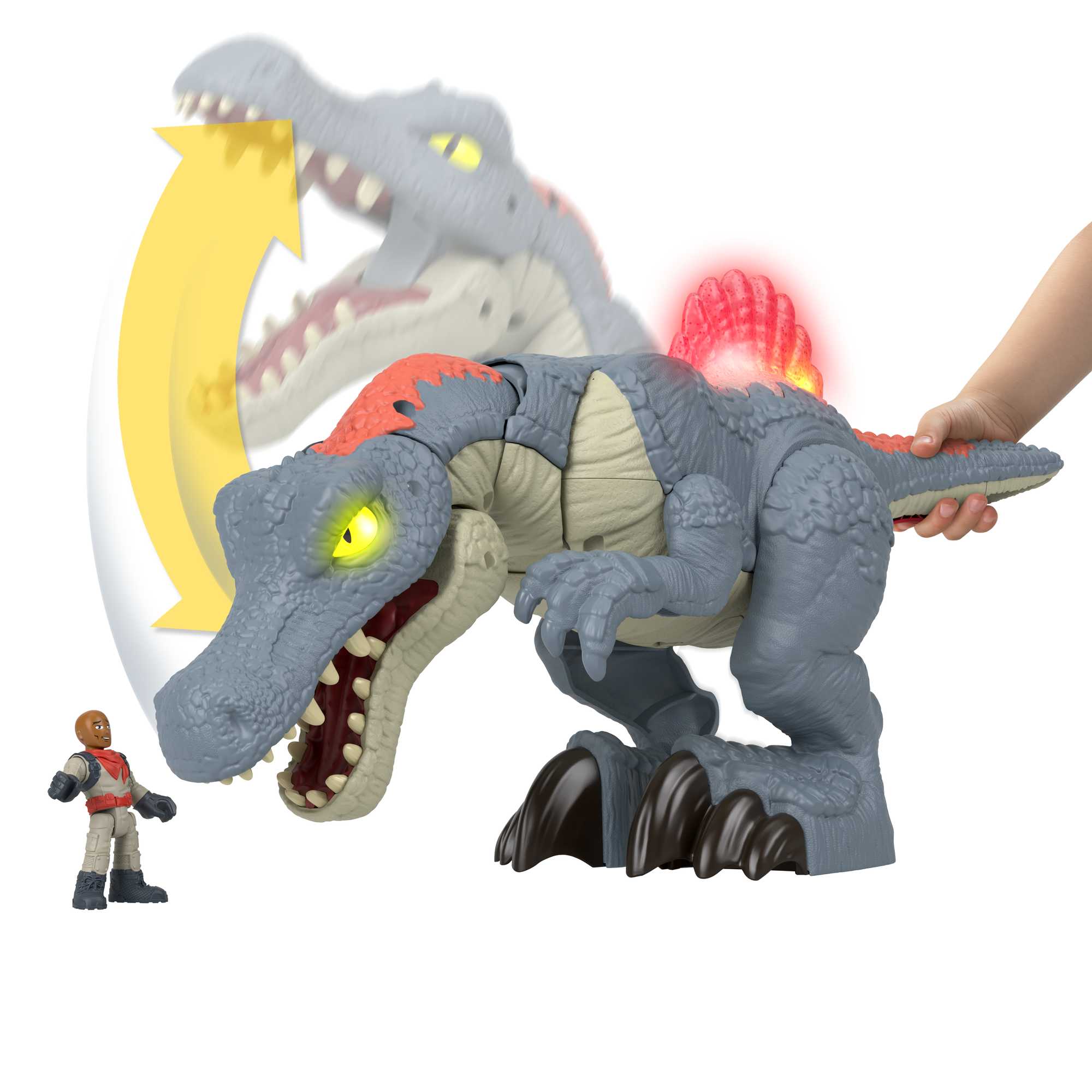 Imaginext - Jurassic World - Coffret Spinosaurus Mega Mouvement - Figurines Pour Enfants - 3 Ans Et + - Image 3