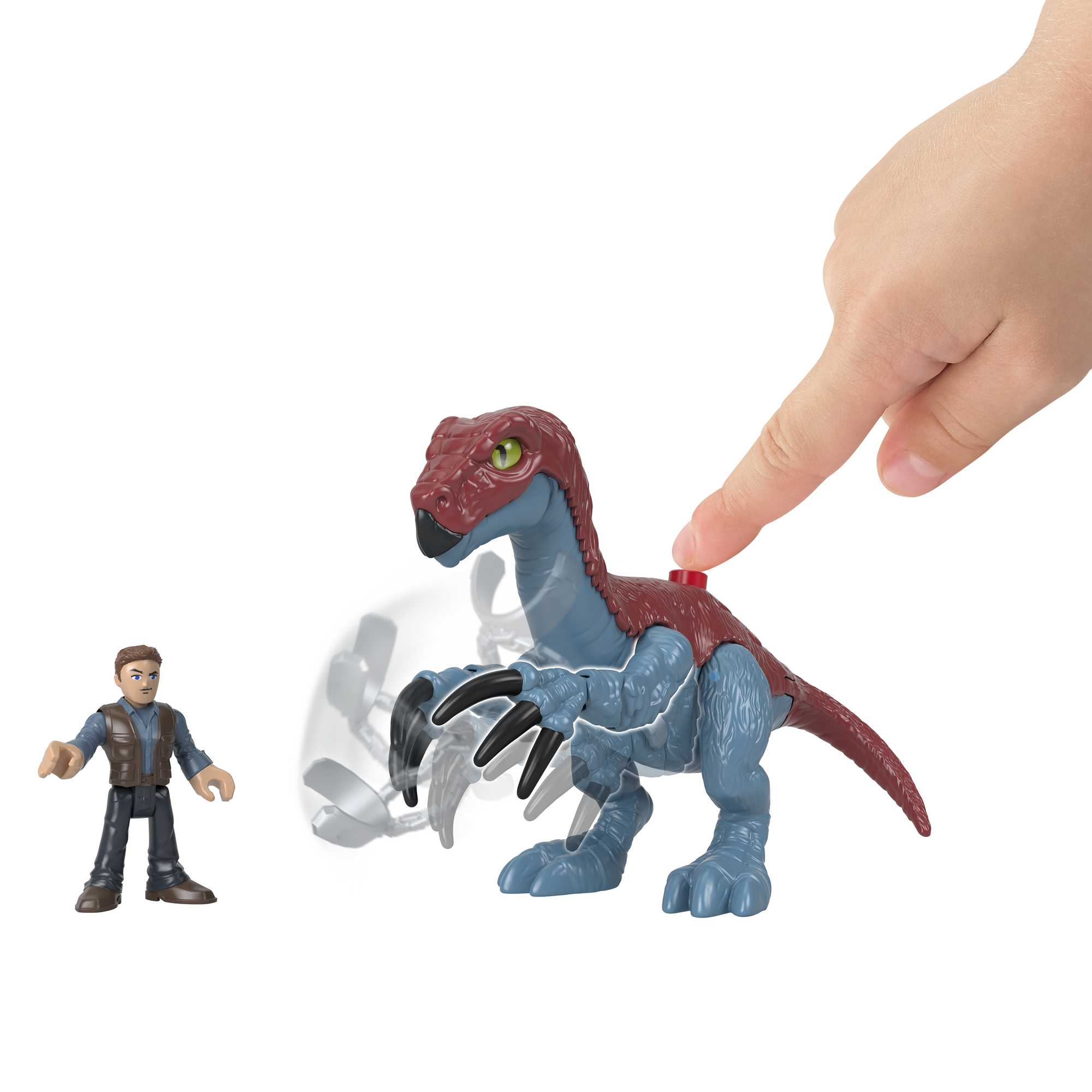 Imaginext Jurassic World Dominion Dinosaur Toy Collection of Kid-Powered Figure Sets, Preschool Toys - Image 3