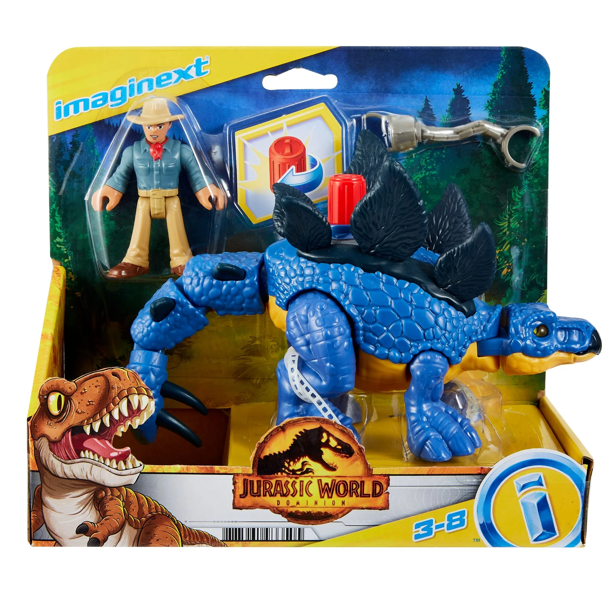 Imaginext Jurassic World Dominion Dinosaur Toy Collection of Kid-Powered Figure Sets, Preschool Toys - Image 5