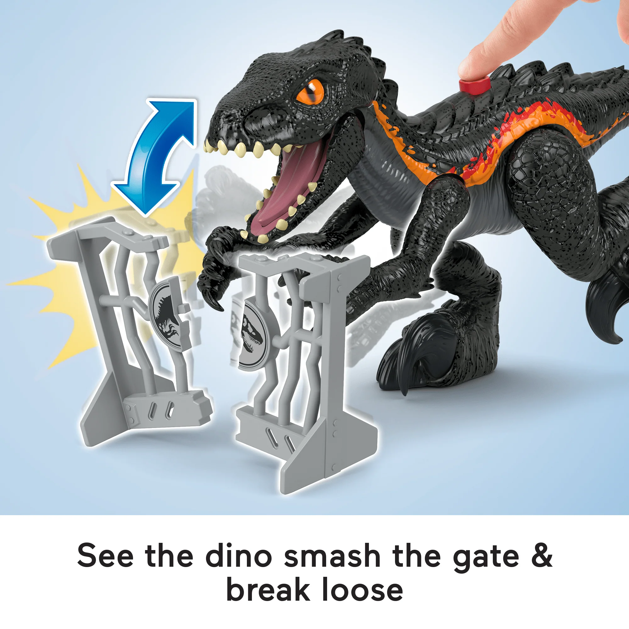 Imaginext Jurassic World Indoraptor Dinosaur Toy With Accessories For Preschool Kids - Image 4