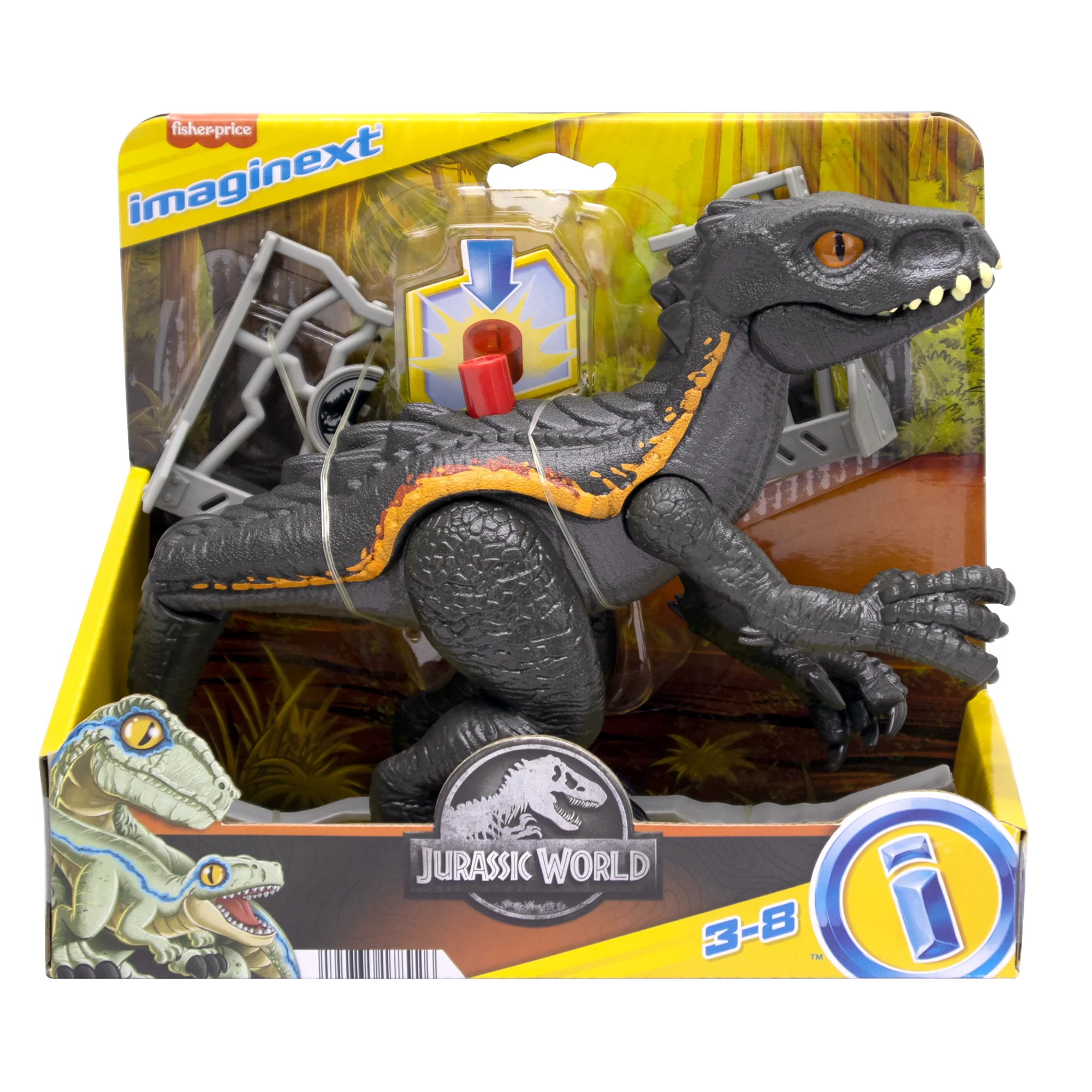 Imaginext Jurassic World Indoraptor Dinosaur Toy With Accessories For Preschool Kids - Image 6