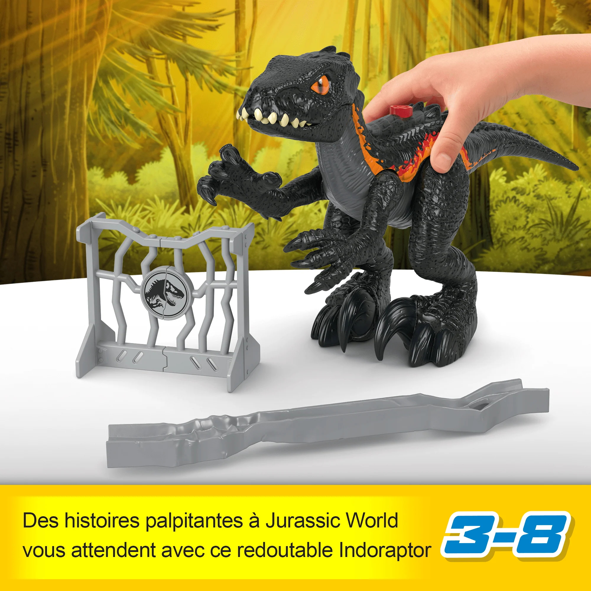 Imaginext Jurassic World - Indoraptor - Figurine Dinosaure - 3 Ans Et + - Image 2