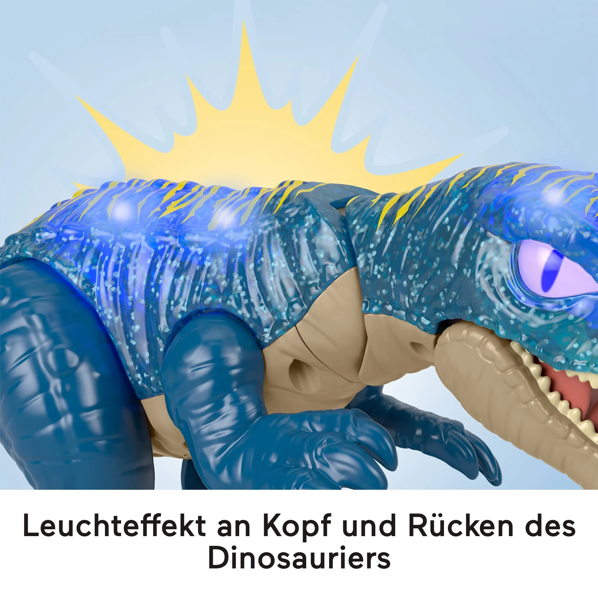 Imaginext Jurassic World Knurrendes Baryonyx-Dinosaurierspielzeug Mit Lichtern, Geräuschen Und Beißbewegungen - Image 4