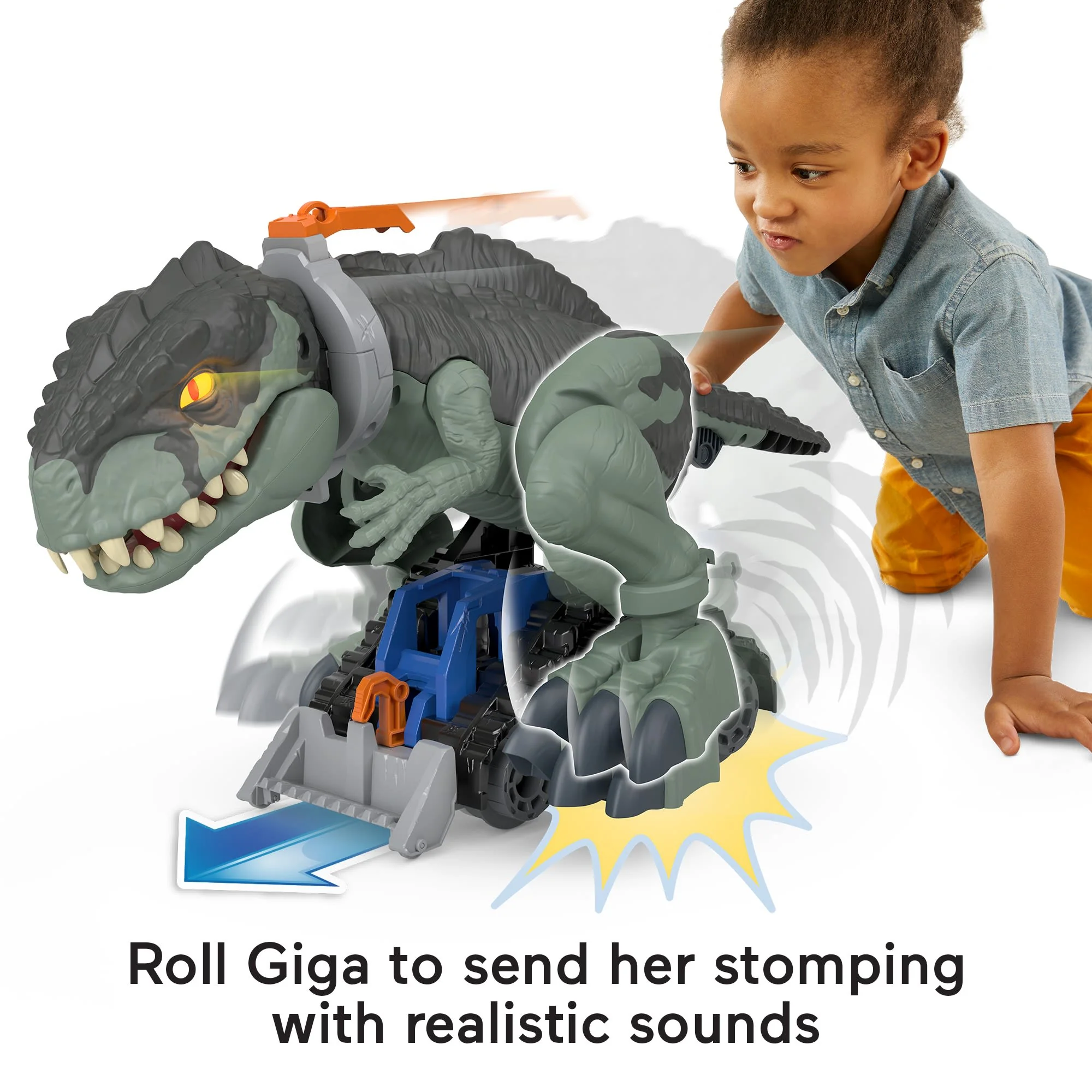 Imaginext Jurassic World Mega Stomp & Rumble Giga Dino - Image 4