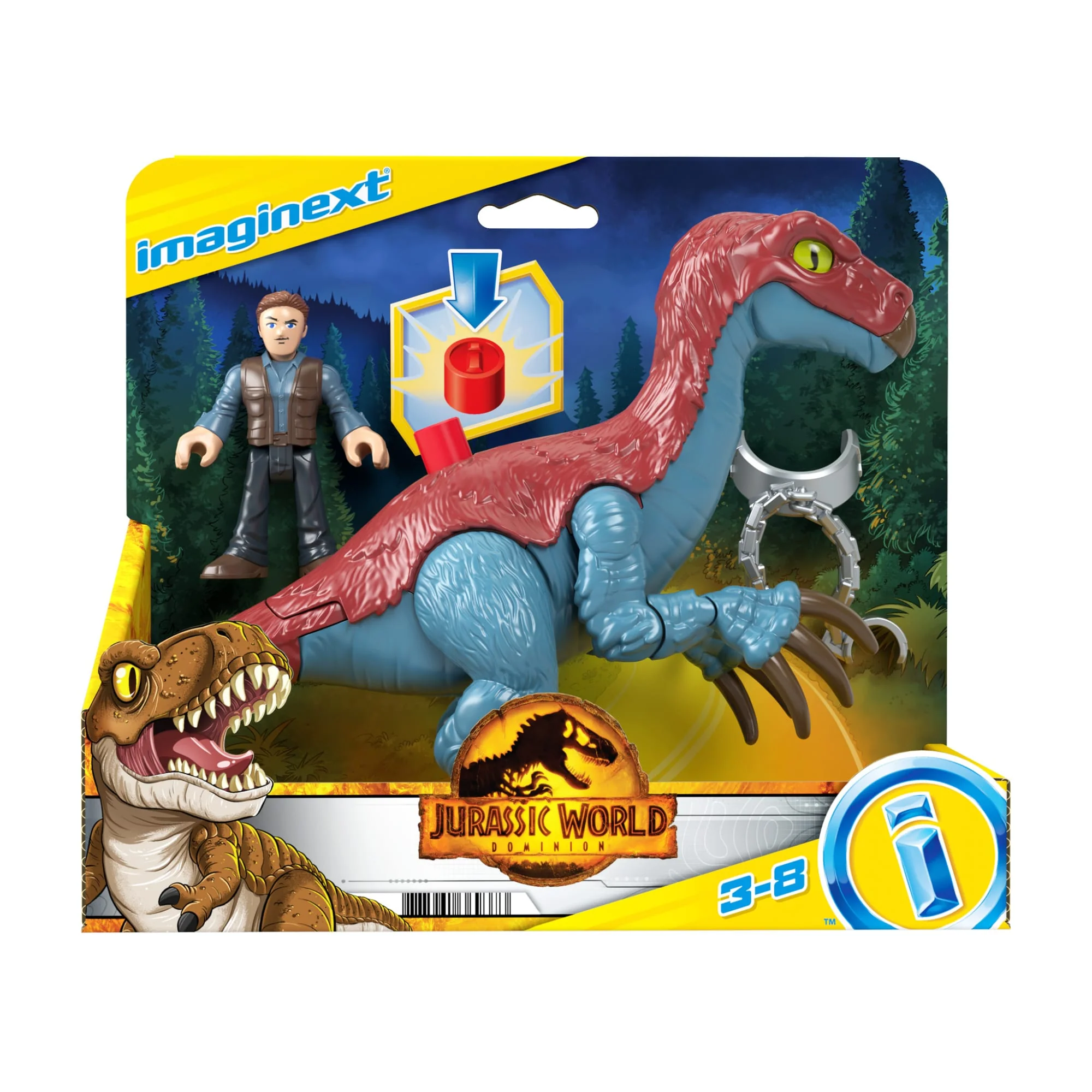 Imaginext Jurassic World Therizinosaurus & Owen - Image 6