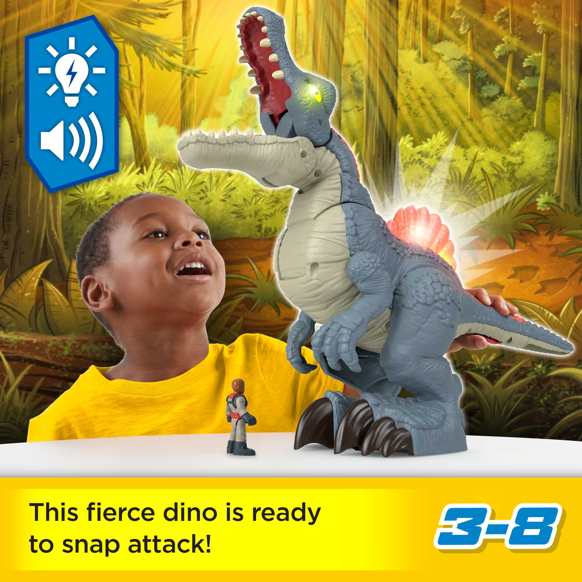 Imaginext Jurassic World Ultra Snap Spinosaurus - Image 2