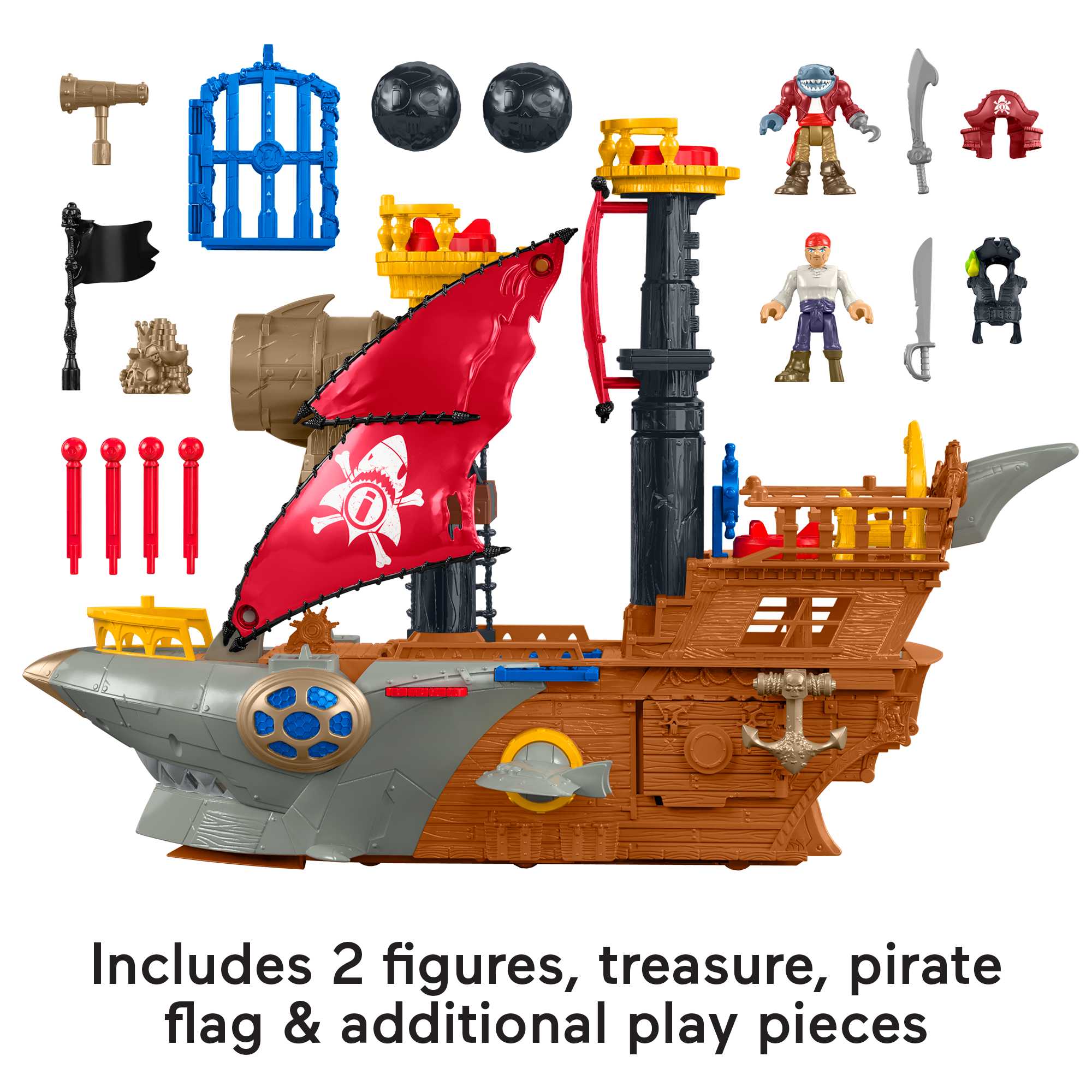 Imaginext Shark Bite Pirate Ship - Image 5