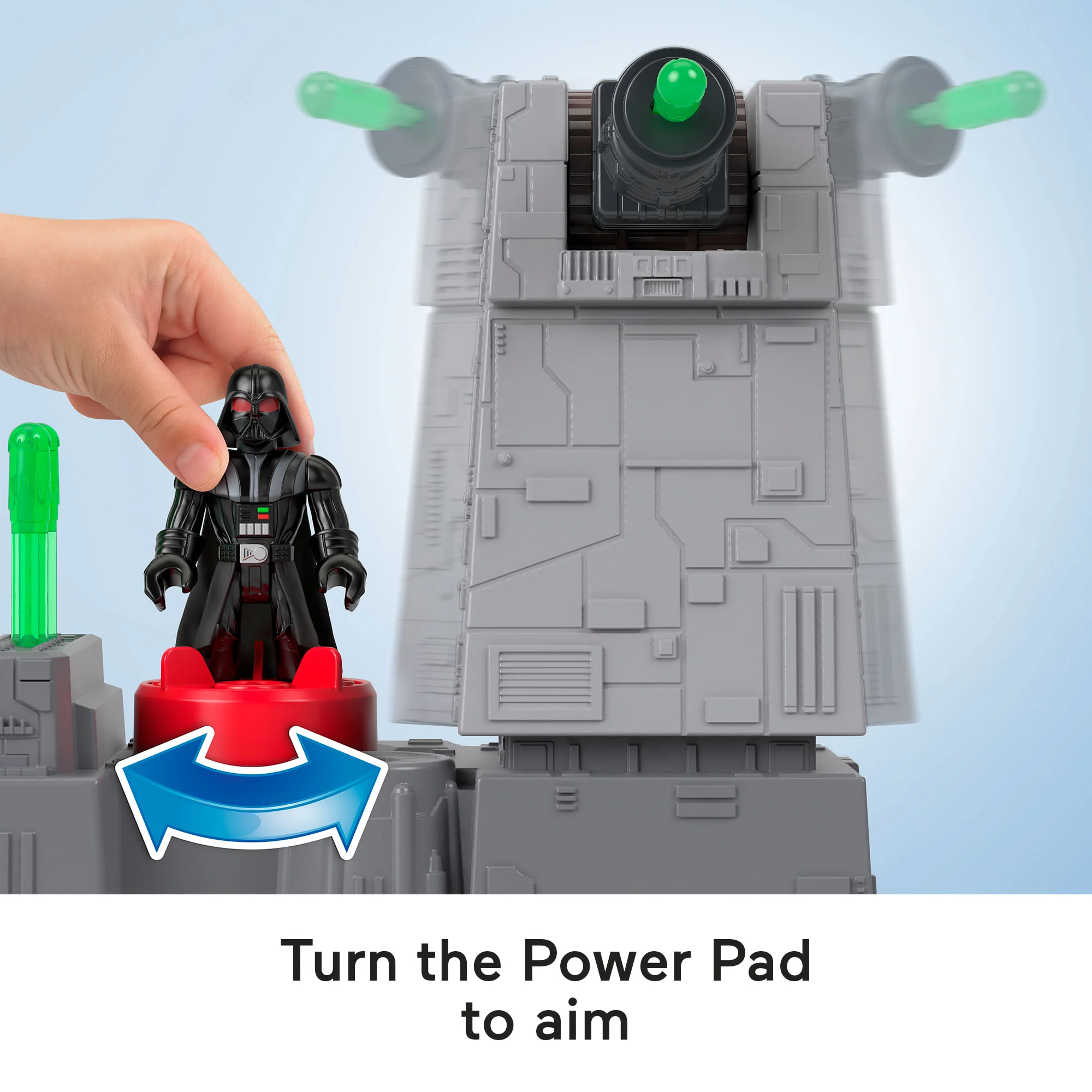 Imaginext Star Wars Death Star Turret Toy Cannon With Darth Vader Diecast Character Key - Image 4