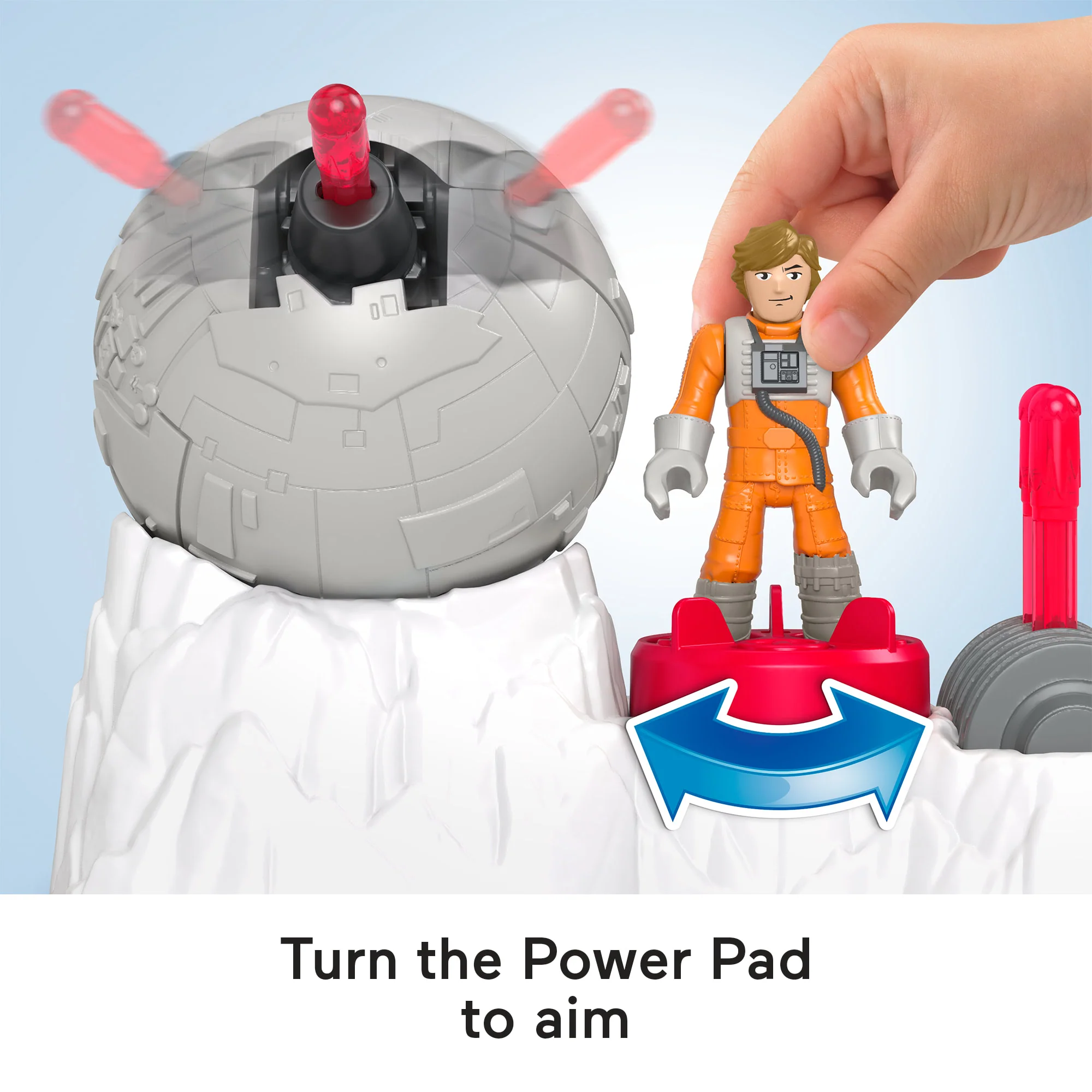 Imaginext Star Wars Rebel Base Cannon Toy With Luke Skywalker Diecast Character Key, 5 Pieces - Image 4