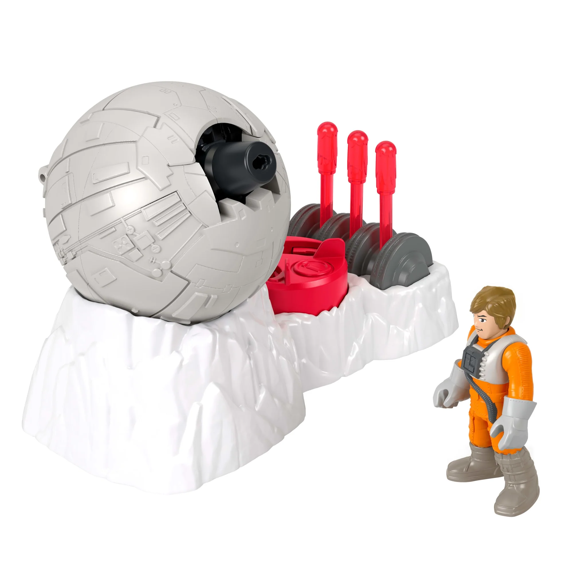 Imaginext Star Wars Rebel Base Cannon Toy With Luke Skywalker Diecast Character Key, 5 Pieces - Image 6