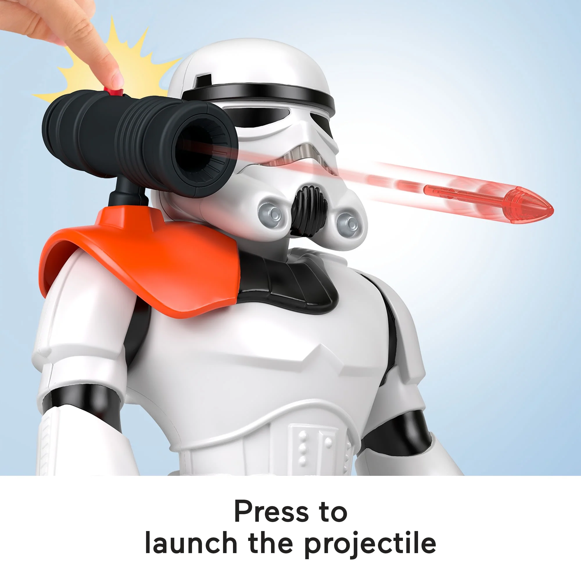 Imaginext Star Wars Stormtrooper Xxl Figure, 16+ Inch Tall Poseable Toy With Launcher - Image 3
