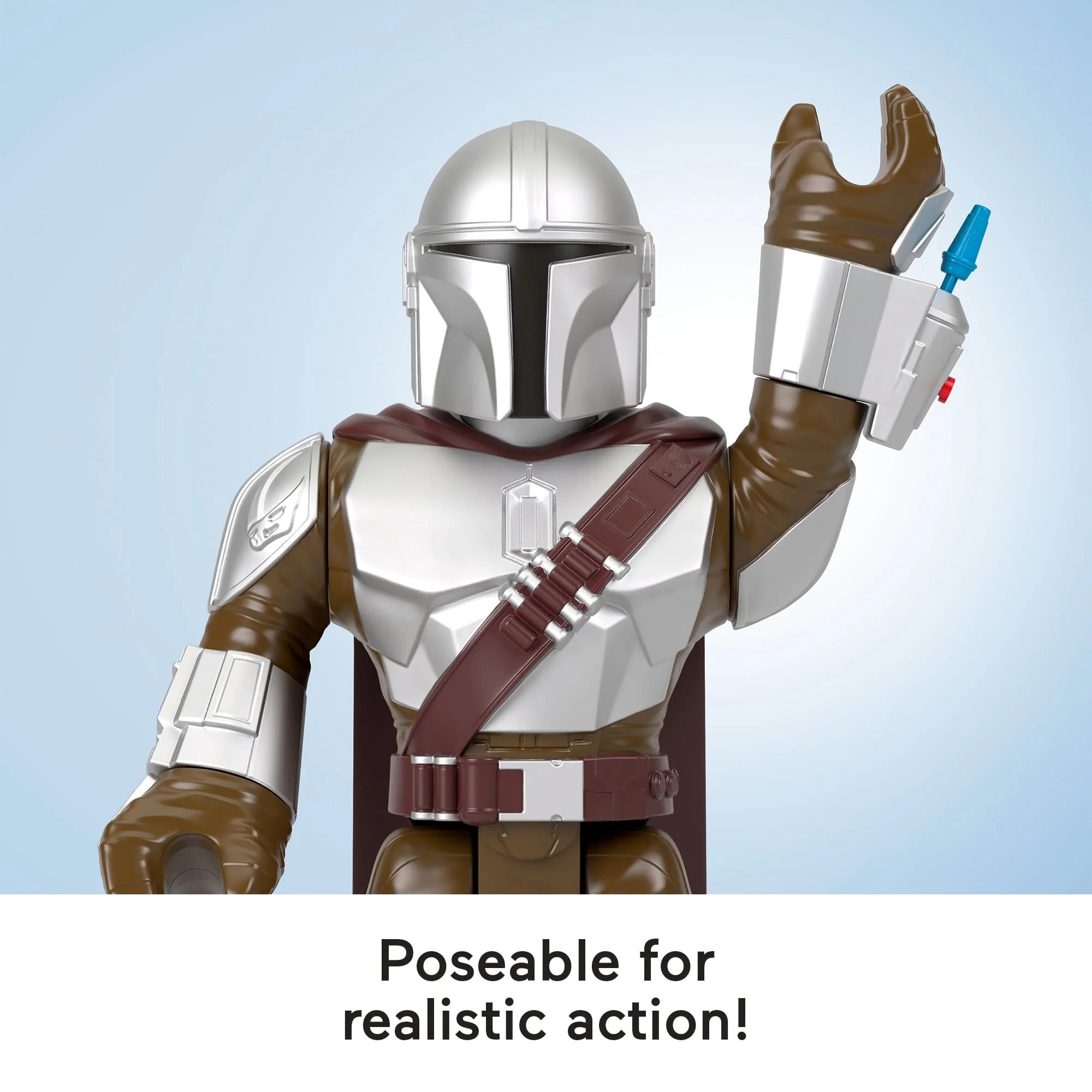 Imaginext Star Wars The Mandalorian Xxl Figure, 16+ Inch Tall Poseable Toy With Launcher - Image 4