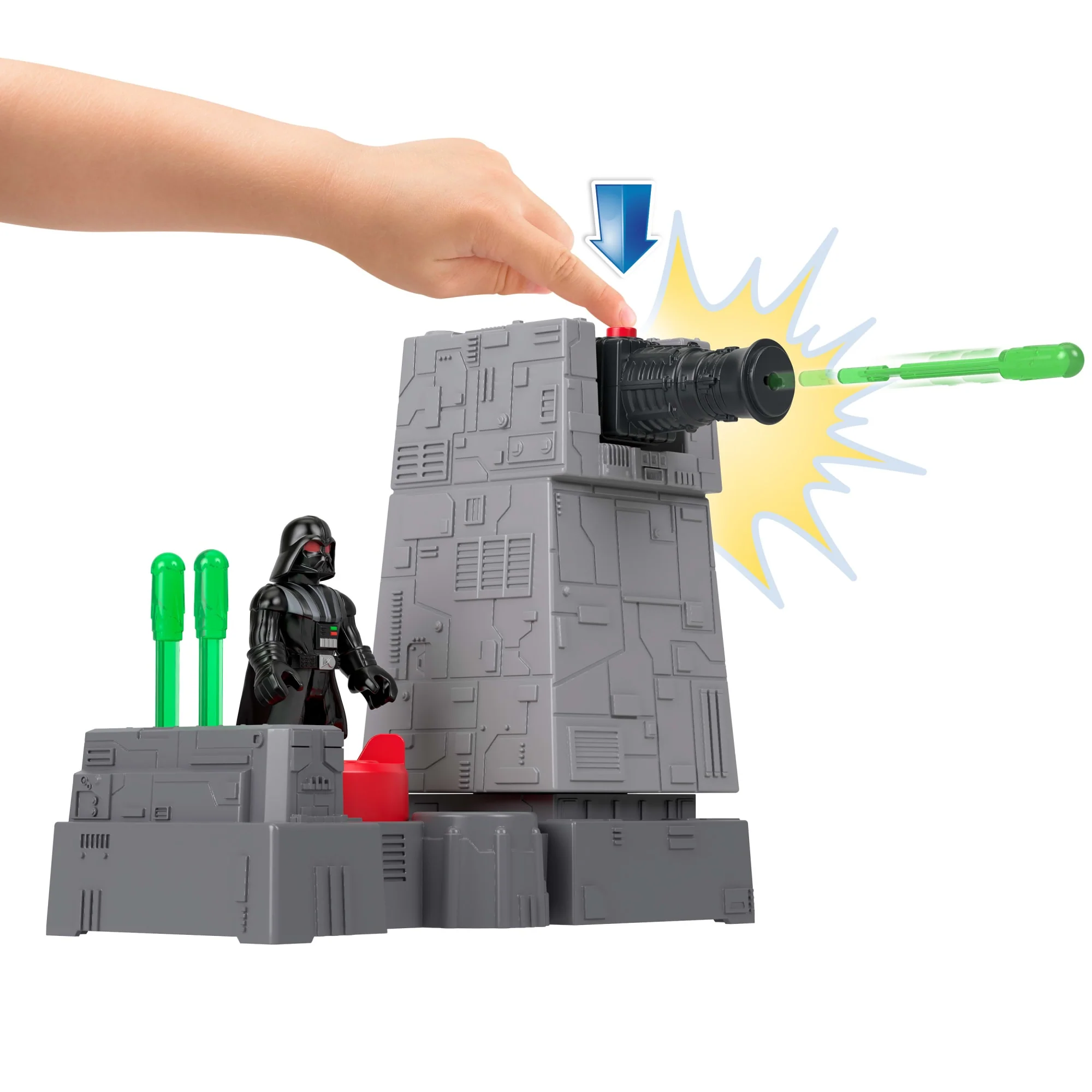 Imaginext Star Wars Todesstern-Turm, Kanone Mit Darth Vader-Die-Cast-Figurenschlüssel - Image 2