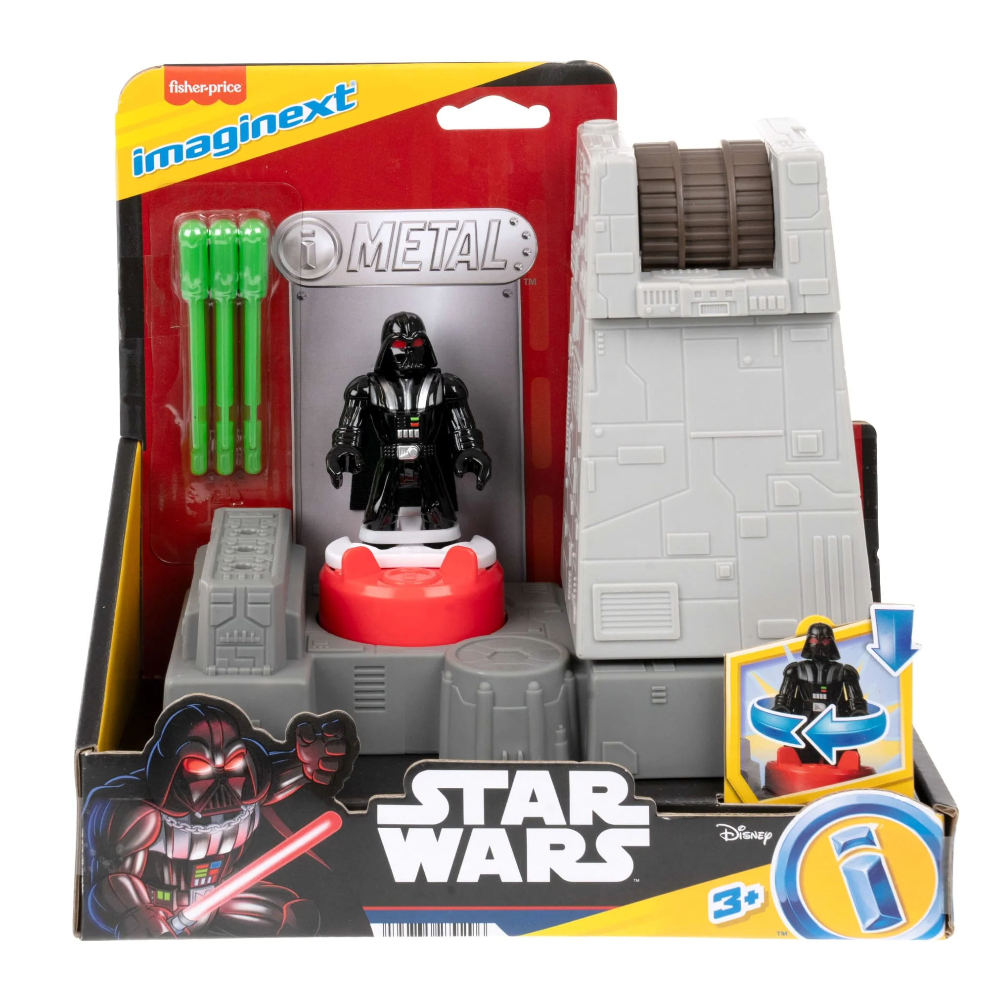 Imaginext Star Wars Todesstern-Turm, Kanone Mit Darth Vader-Die-Cast-Figurenschlüssel - Image 6