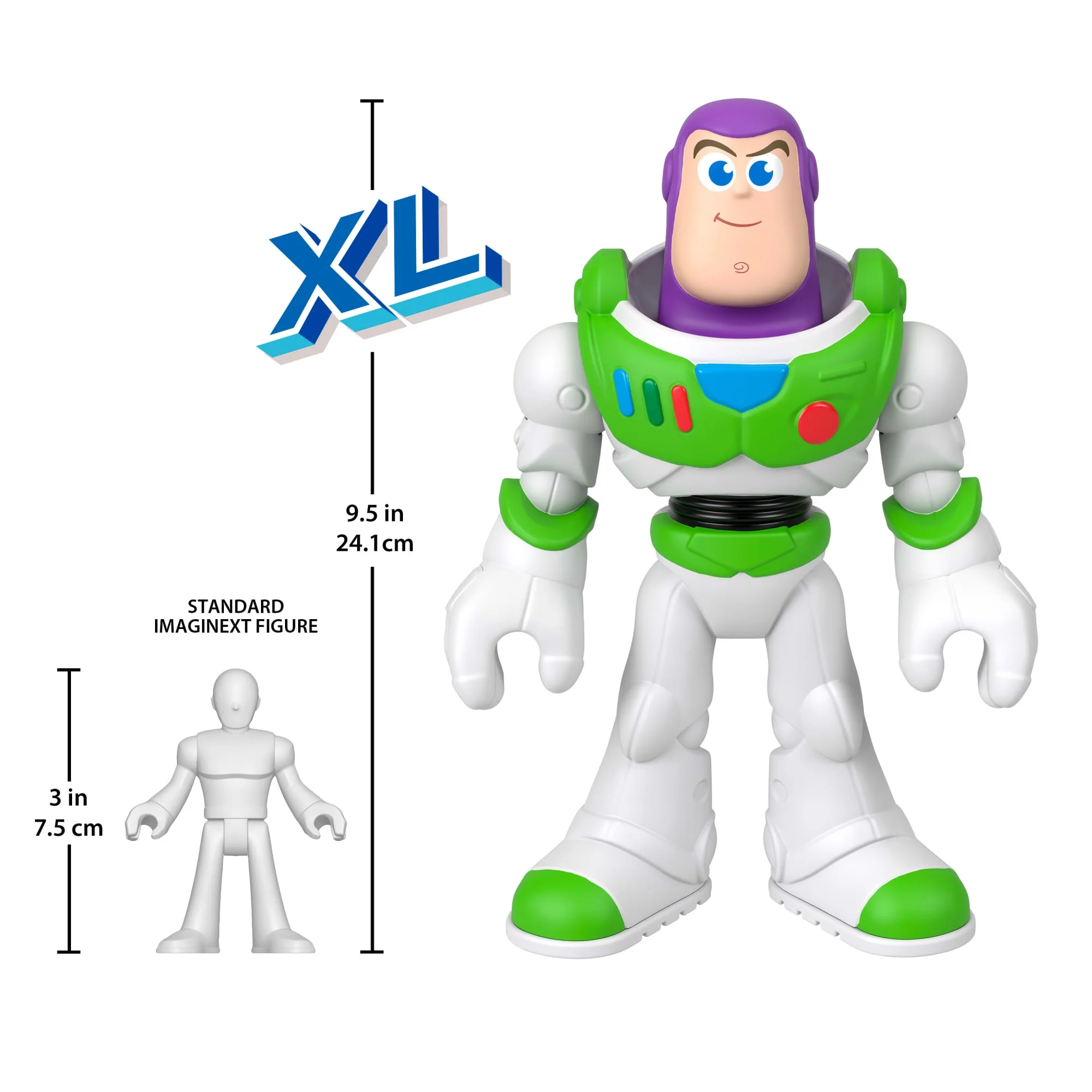 Disney Ve Pixar Oyuncak Hikayesi'nden Ilham Alan 22 Cm'Lik Imaginext XL Buzz Lightyear Aksiyon Figürü - Image 5