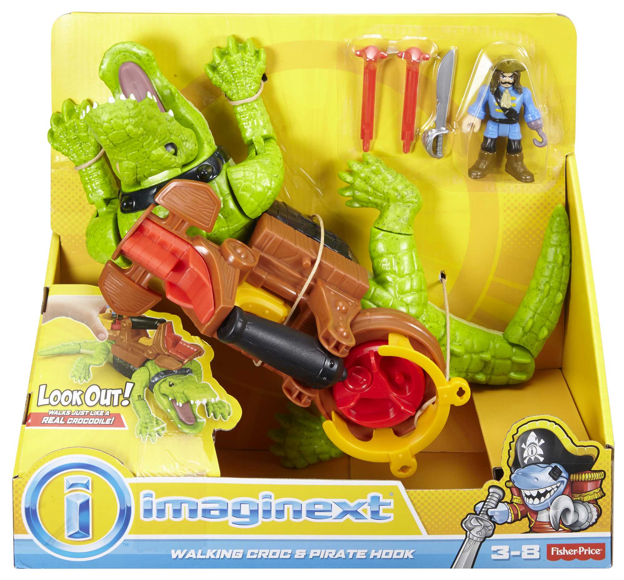 Imaginext Walking Croc & Pirate Hook - Image 6