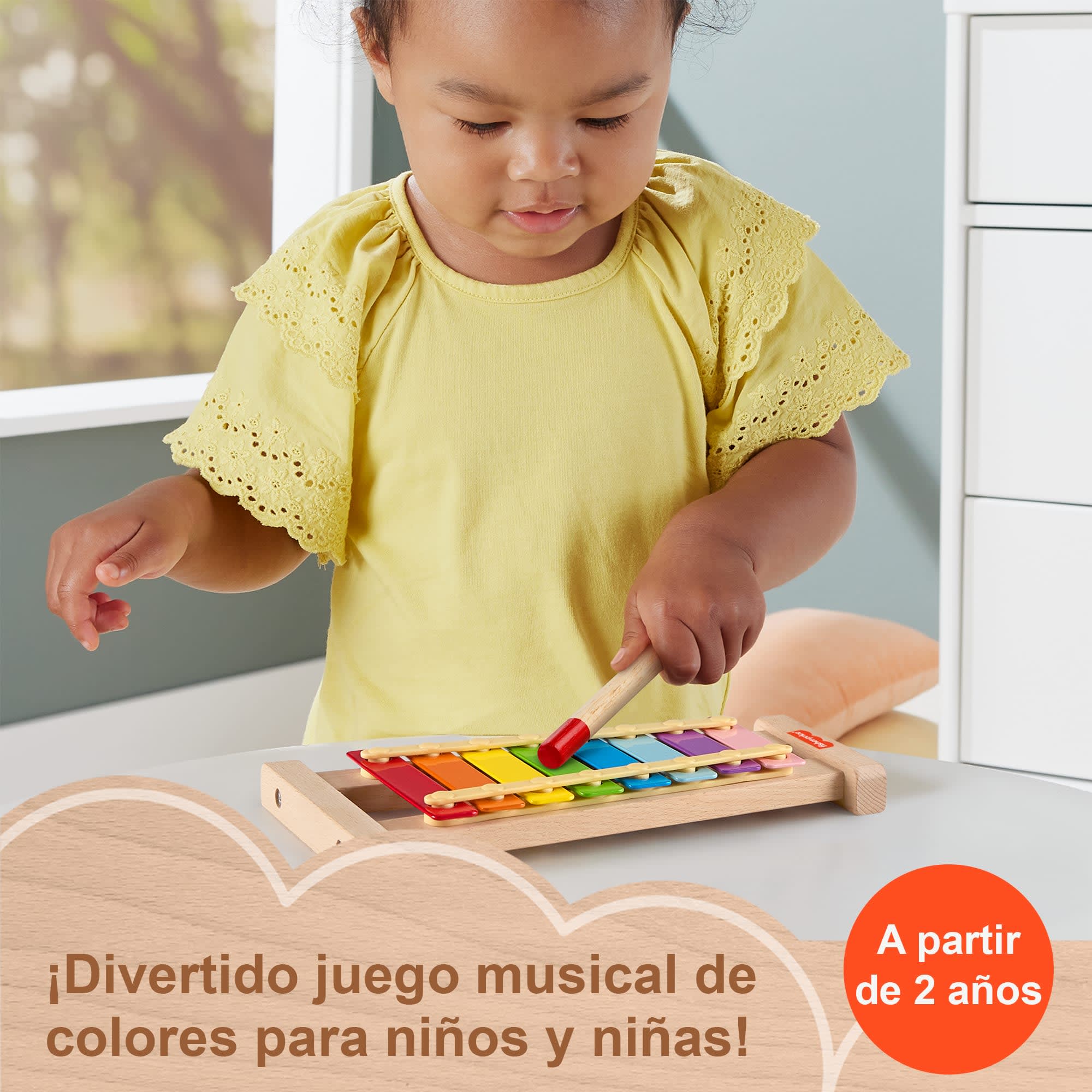 Instrumento Musical Xilófono De Madera De Fisher-Price Para Niños Y Niñas Pequeños, 2 Piezas - Image 2