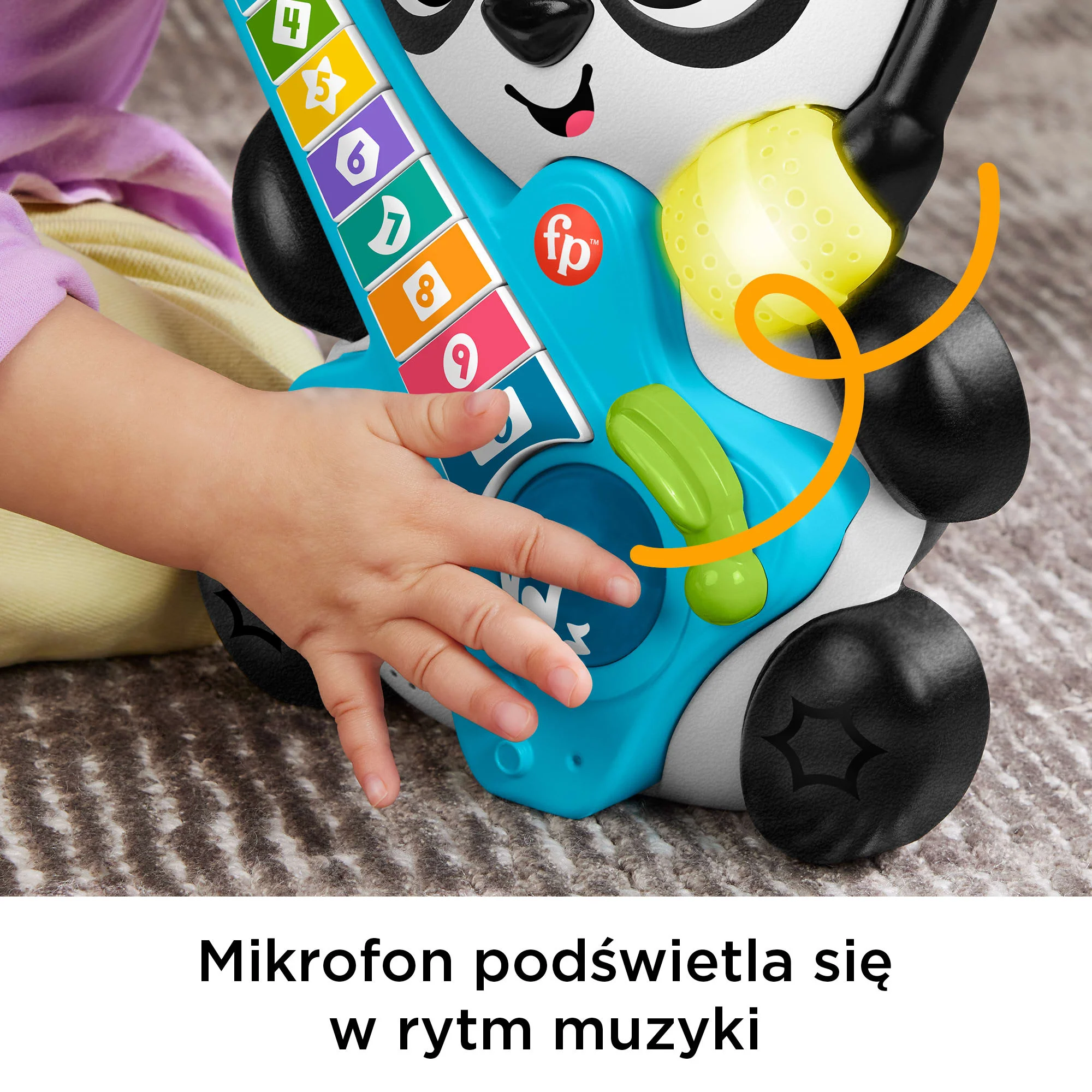 Fisher-Price Link Squad Panda Liczenie I Kształty Zabawka Edukacyjna Polska Wersja Językowa - Image 4