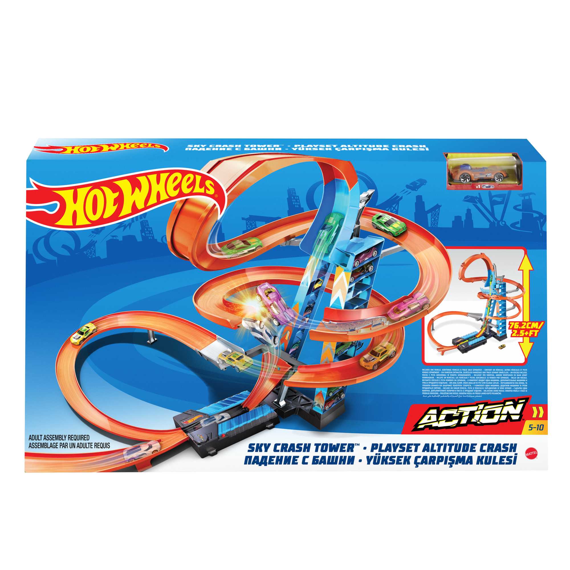 Набор игровой Hot Wheels Экшн Автотрек Небесное столкновение - Image 6