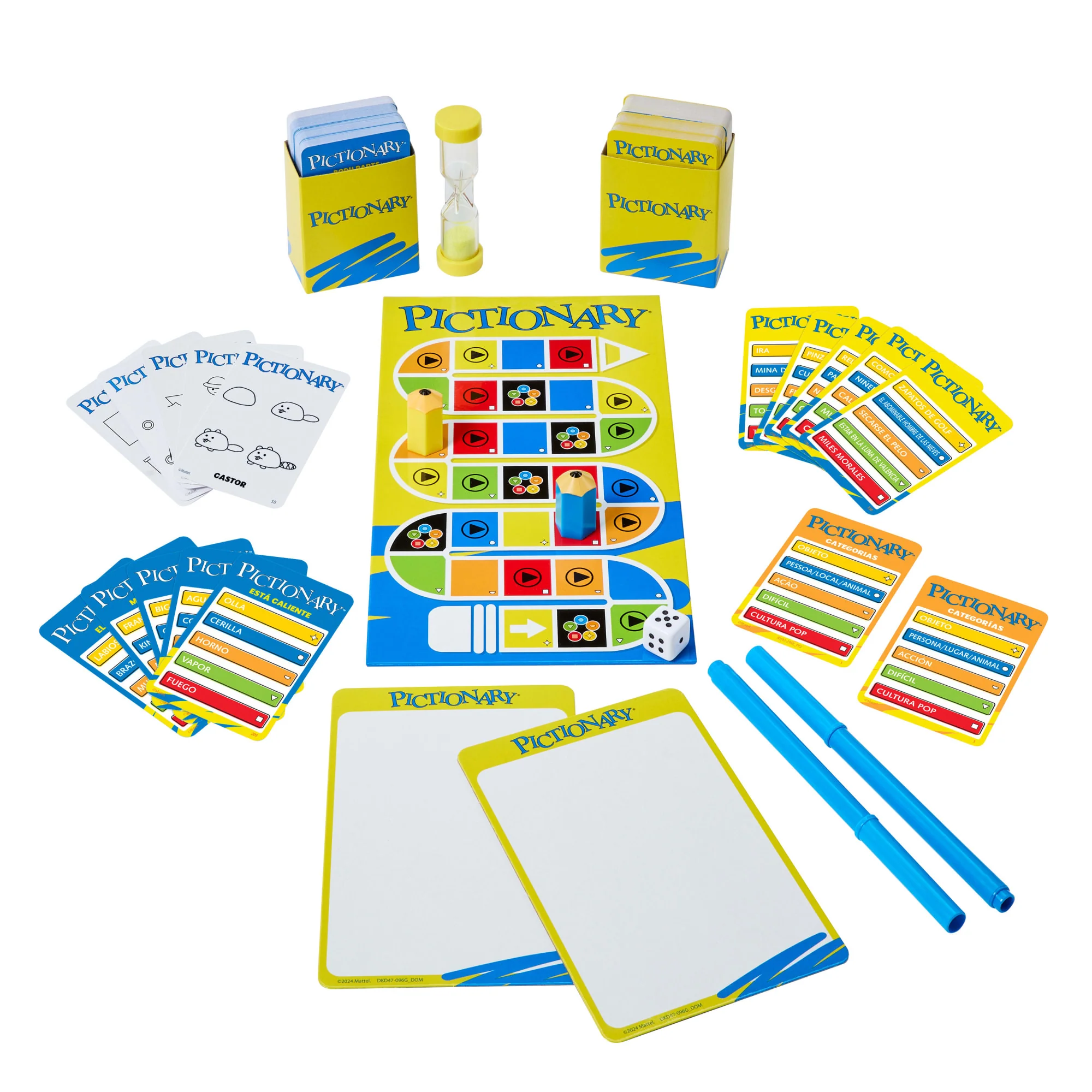 Juego De Mesa Familiar Pictionary Para Niños Y Niñas, Adultos Y Noche De Juego Con Pizarras Y Rotuladores De Tinta Borrable - Image 3