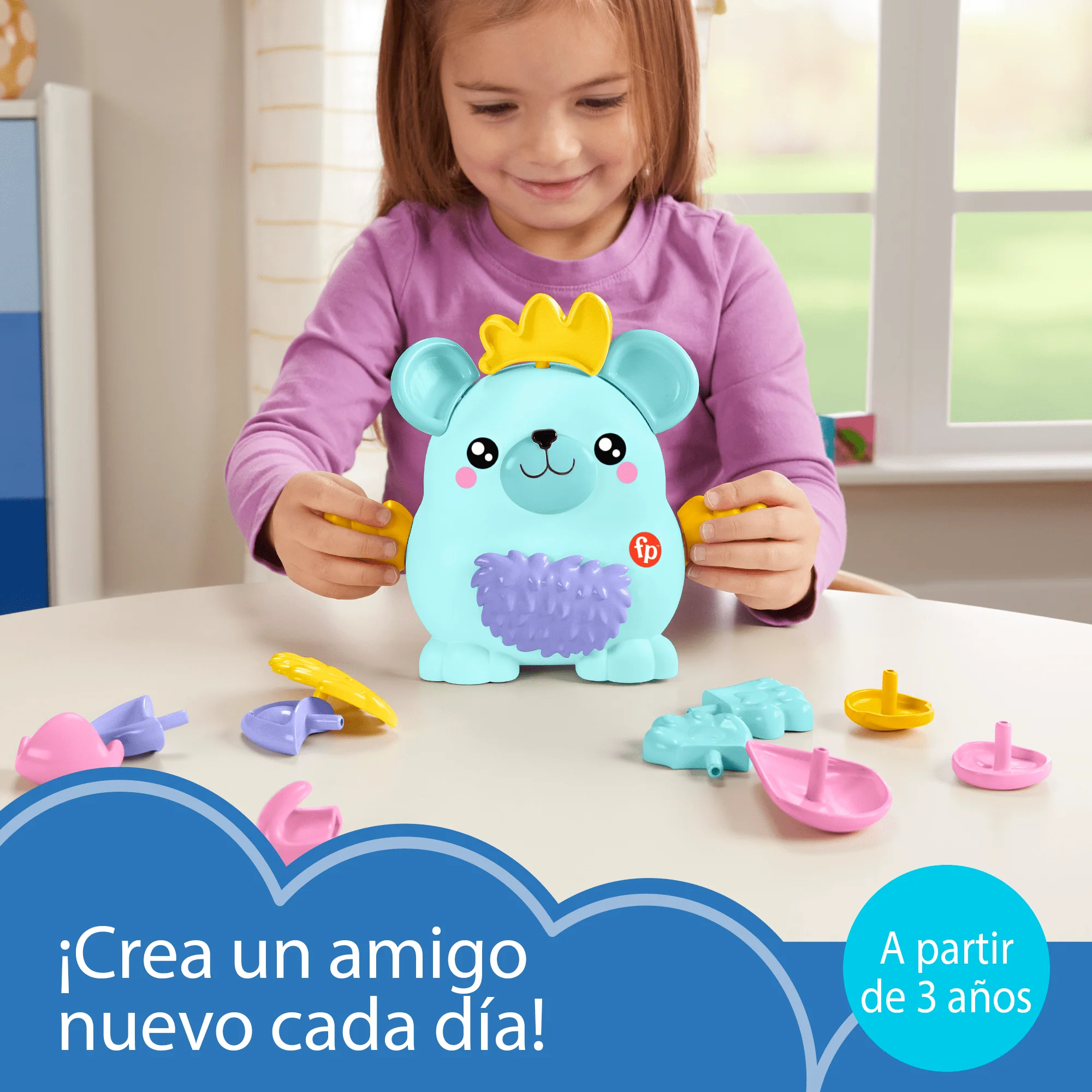 Juguete De Construcción Mascota Con Accesorios Para Combinar De Fp Pets De Fisher-Price, Juegos De Imitación Para Niños Y Niñas De Preescolar, 18 Piezas - Image 2