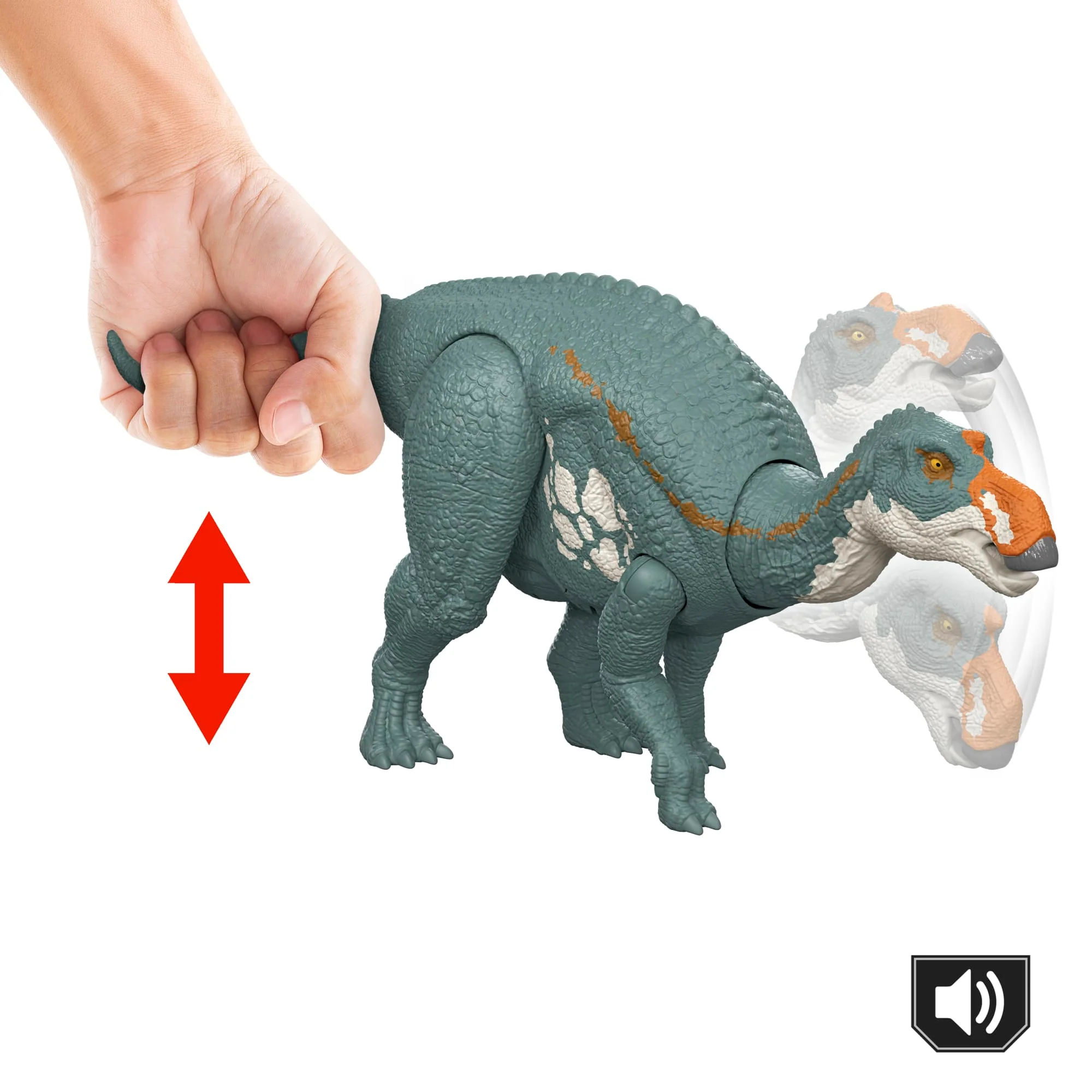 Juguete De Dinosaurio Maiasaura Rugido Salvaje De Jurassic World: El Renacer, Mordiscos Y Sonido Controlados Con La Cola - Image 3