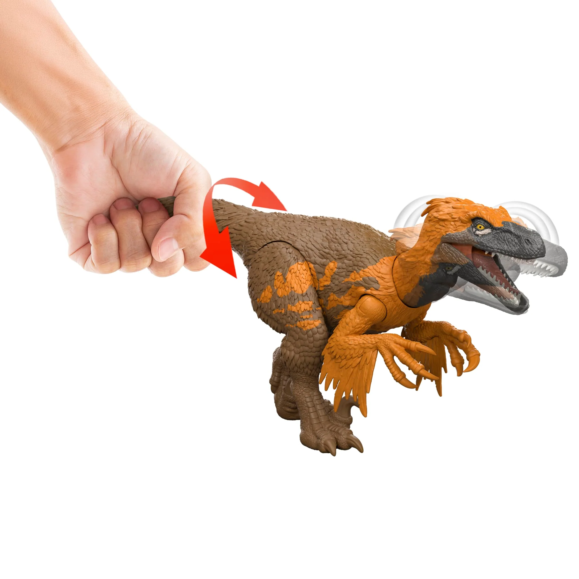Juguete De Dinosaurio Utahrraptor Rugido Salvaje De Jurassic World: El Renacer, Mordiscos Y Sonido Controlados Con La Cola - Image 4