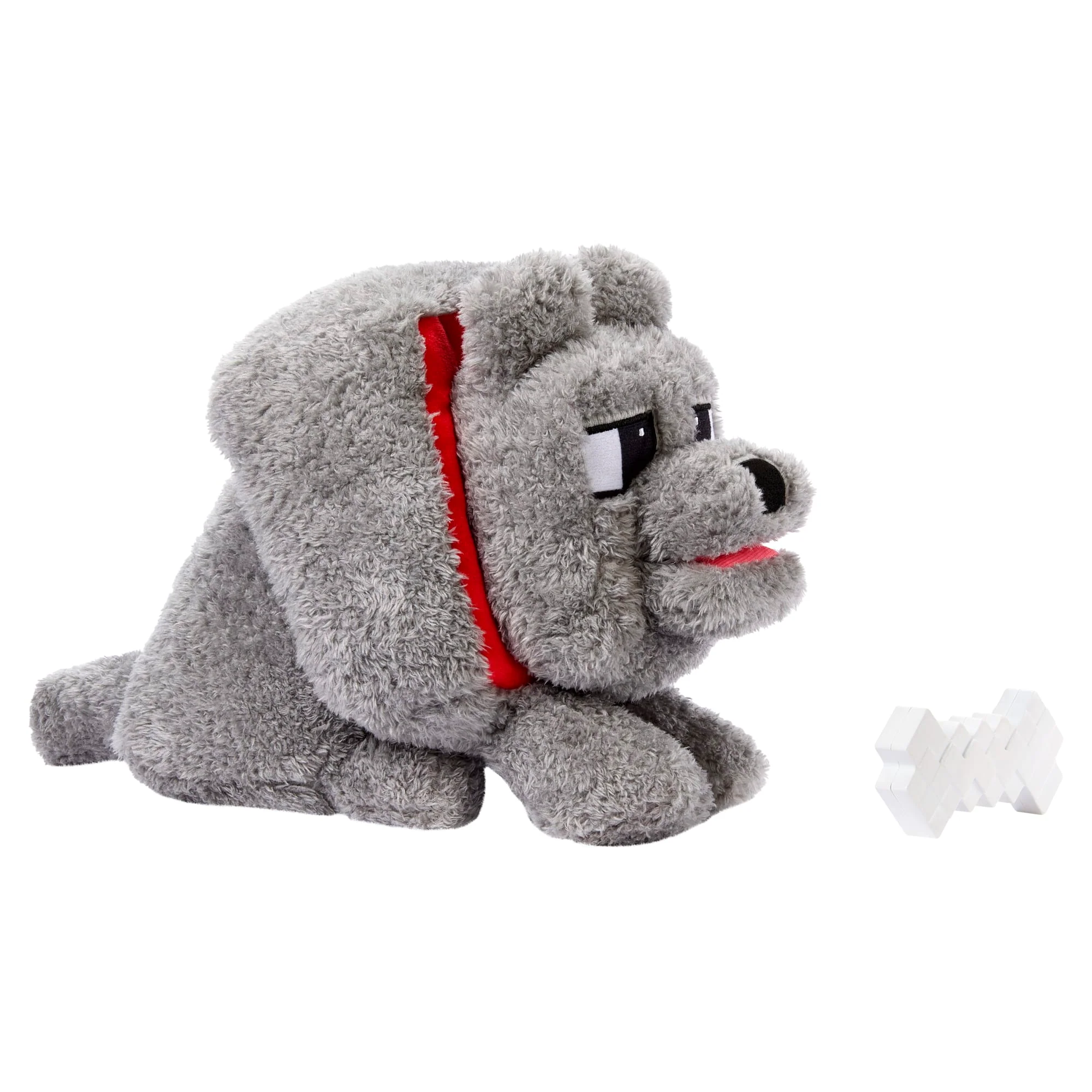 Juguete Interactivo De Peluche De Dennis El Lobo En Modo De Alimentos De Minecraft Con Sonidos Y Hueso, Inspirado En La Película - Image 5