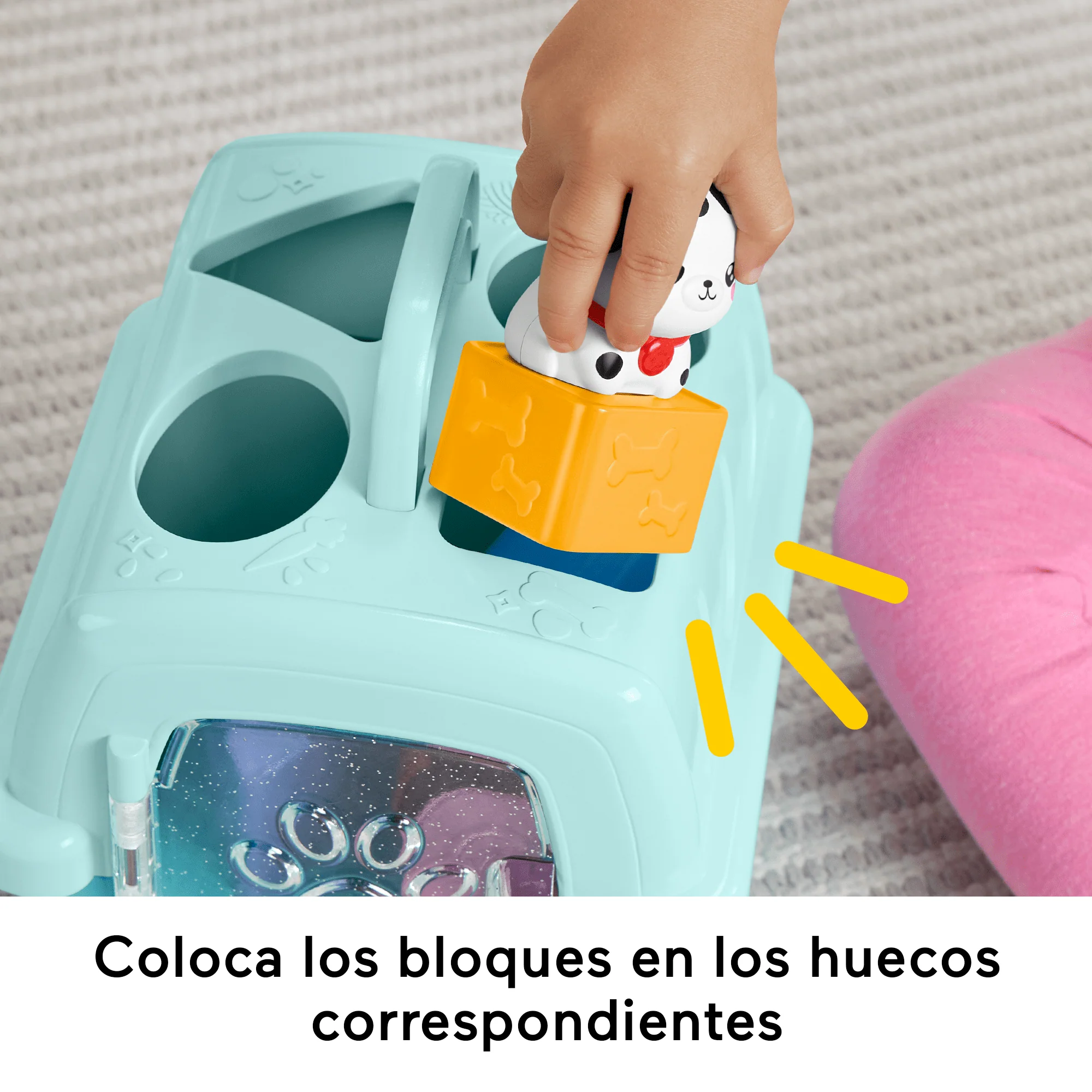 Juguete Para Clasificar Formas Transportín Clasifica Y Guarda De Fp Pets De Fisher-Price Para Bebés Y Niños Y Niñas Pequeños, 8 Bloques - Image 3