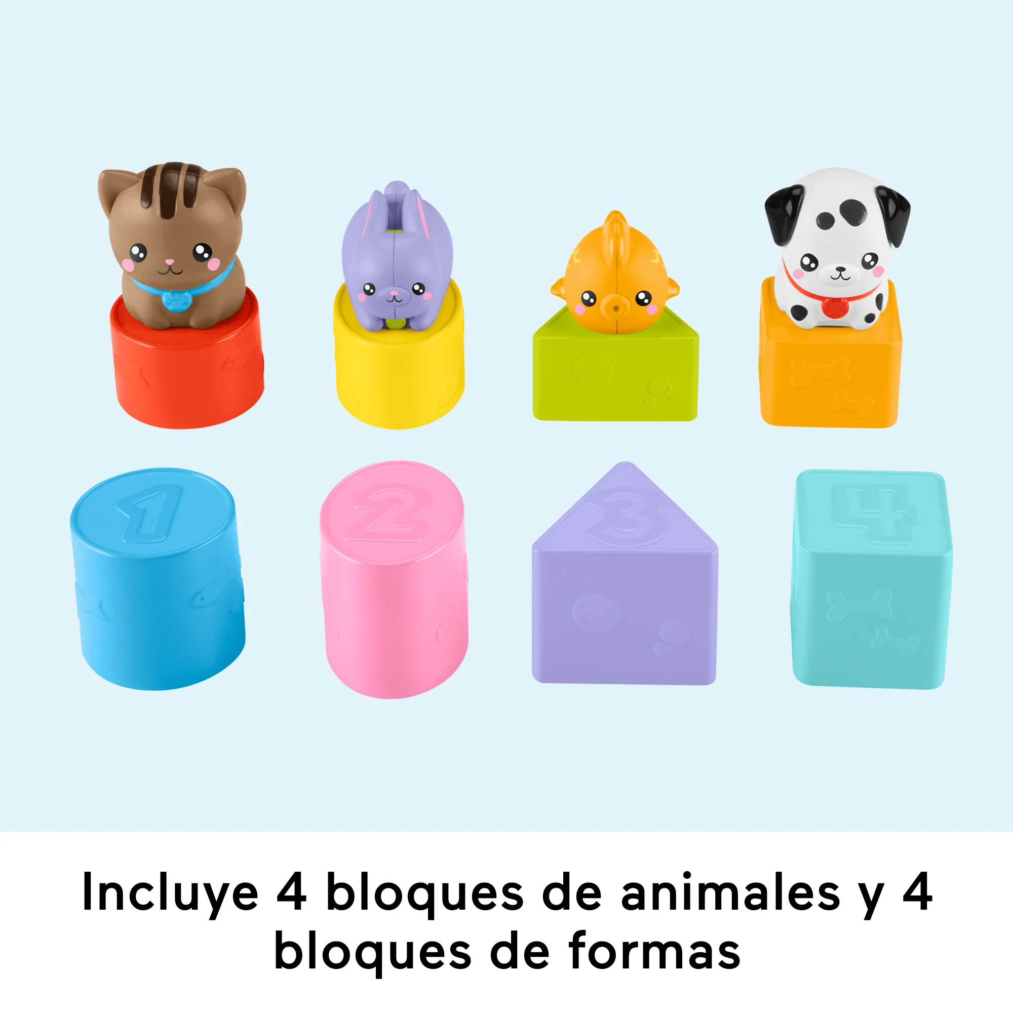Juguete Para Clasificar Formas Transportín Clasifica Y Guarda De Fp Pets De Fisher-Price Para Bebés Y Niños Y Niñas Pequeños, 8 Bloques - Image 5