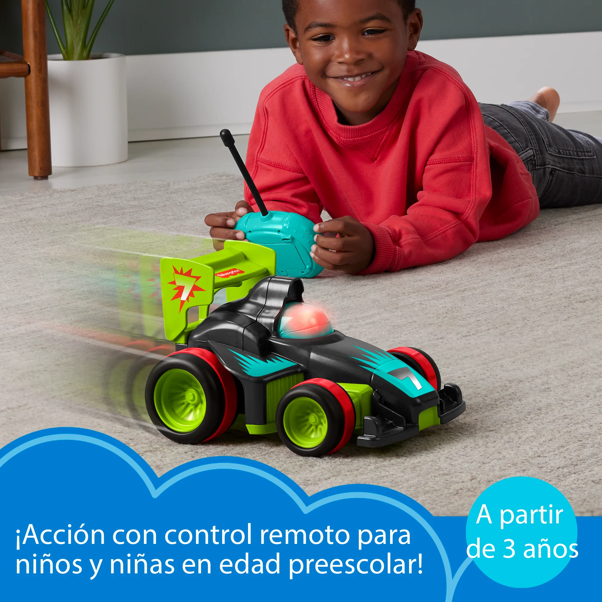 Juguete Para Niños Y Niñas De Preescolar Mi Primer Teledirigido De Fisher-Price, Coche Teledirigido Para Niños Y Niñas A Partir De 3 Años - Image 2
