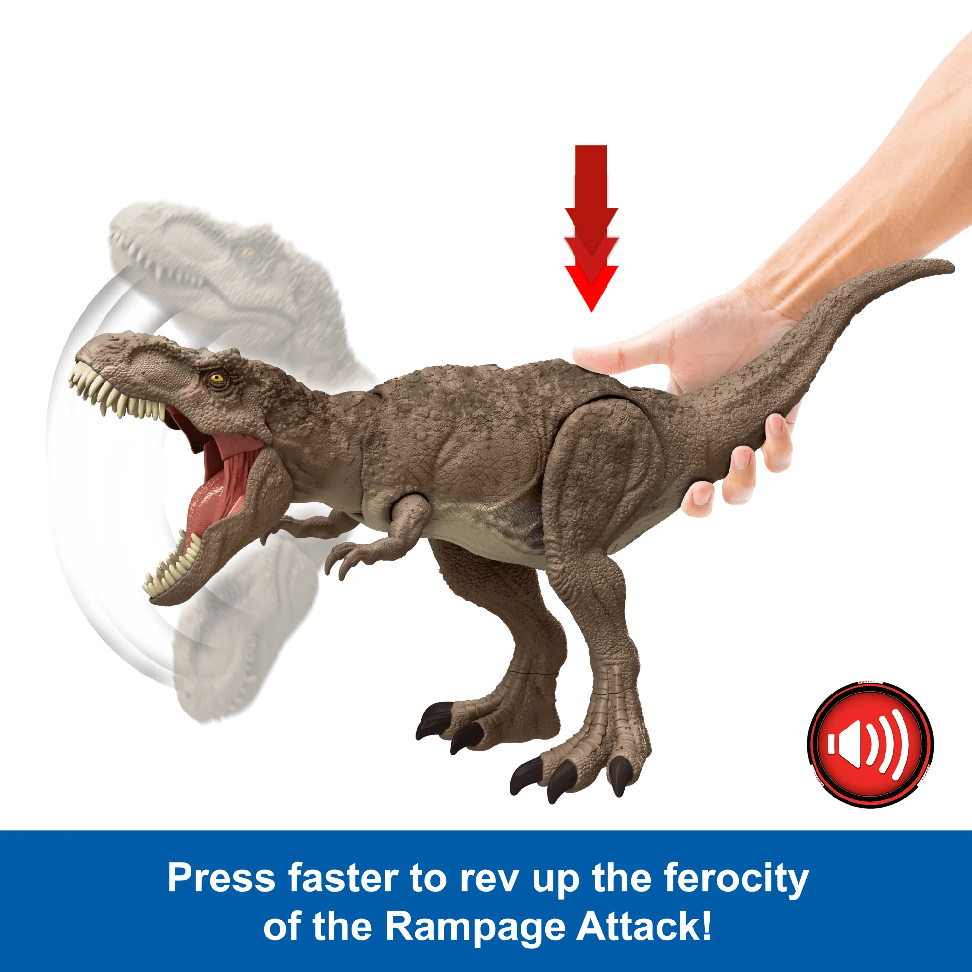 Jurassic World Chaos Theory All-Out Attack Tyrannosaurus Rex Dinosaur Action Figure Toy - Image 3