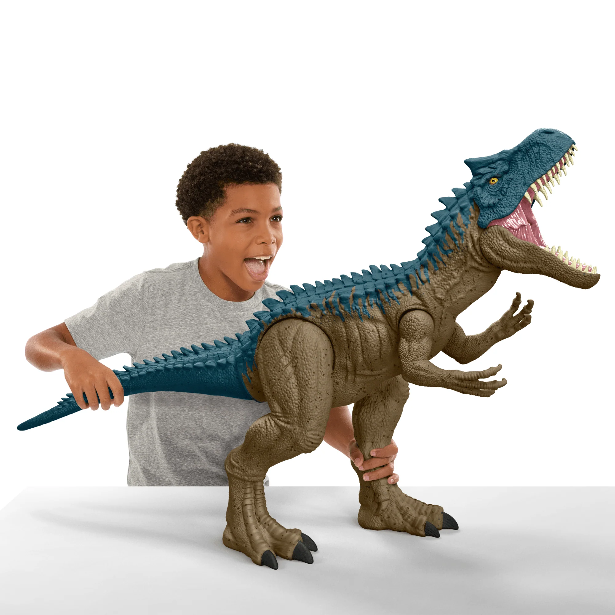 Figura De Acción De Juguete De Dinosaurio Alosaurio Supercolosal De Jurassic World De 96,5Cm De Longitud Que Engulle Minifiguras - Image 2