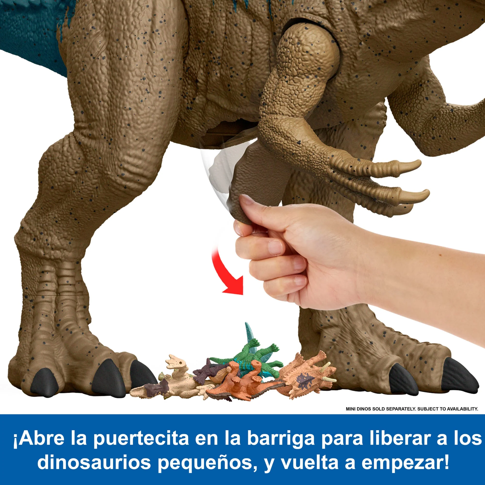 Figura De Acción De Juguete De Dinosaurio Alosaurio Supercolosal De Jurassic World De 96,5Cm De Longitud Que Engulle Minifiguras - Image 4