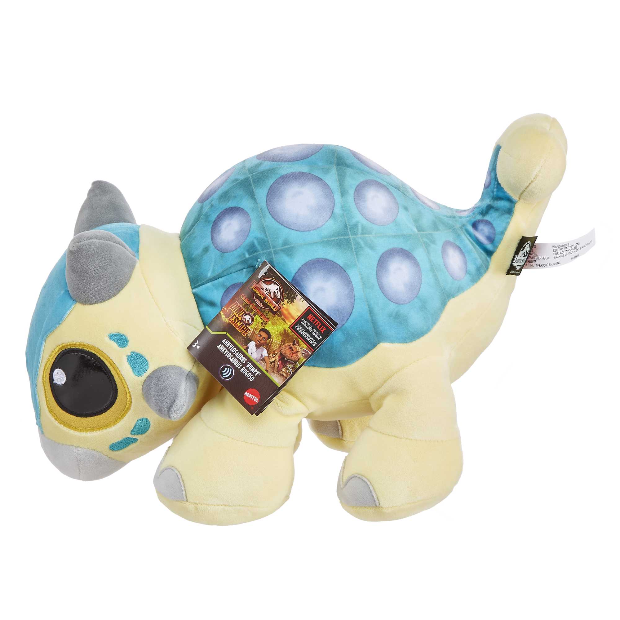 Jurassic World Ankylosaurus 'Bumpy' knuffel - Image 5