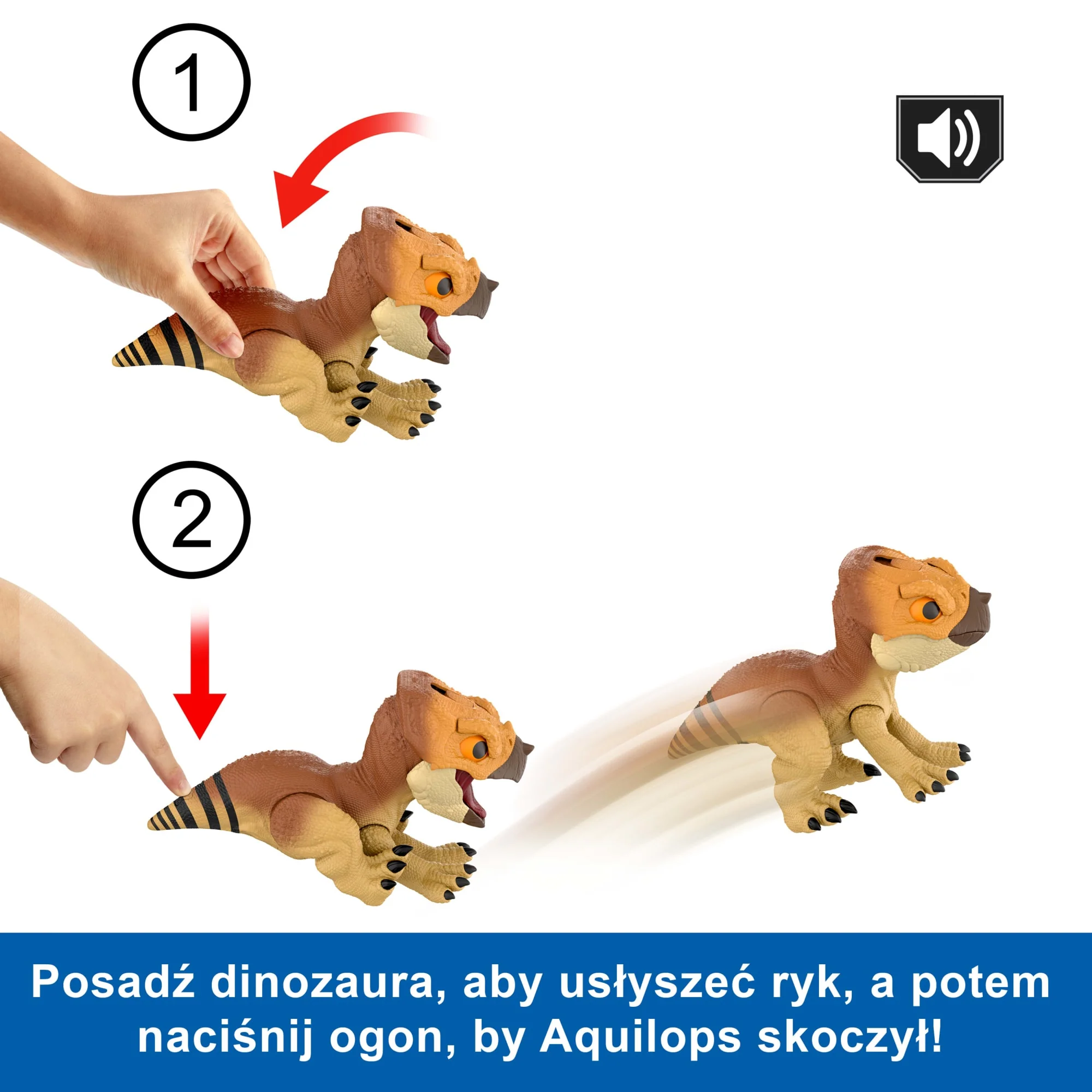 Jurassic World Aquilops Dolores Tryb obrony Figurka dinozaur Zabawka interaktywna 4+ - Image 4