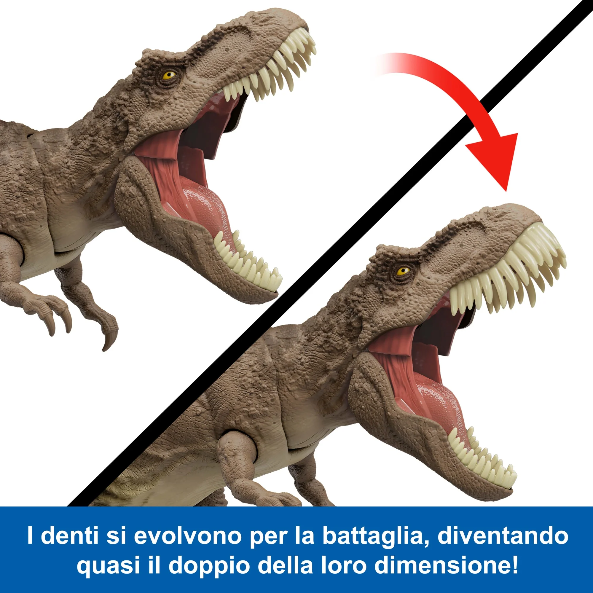 Jurassic World Attacco Selvaggio Action Figure Dinosauro T-Rex Giocattolo - Image 6
