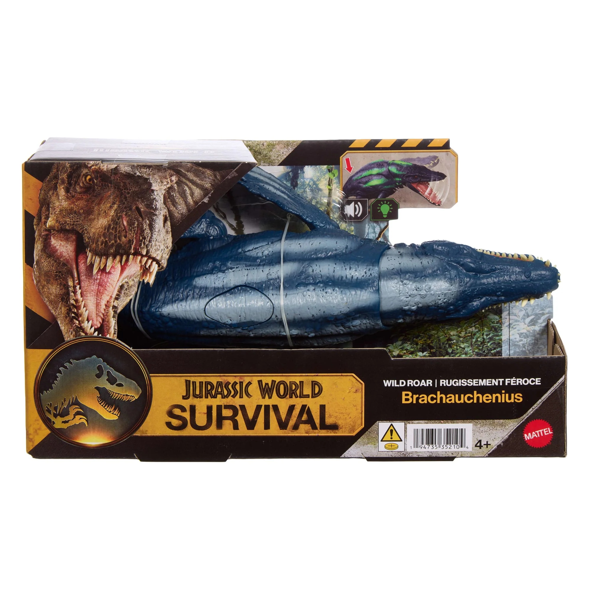 Jurassic World Ryczący dinozaur Brachauchenius Figurka z atakiem i dźwiękiem Interaktywny dinozaur Zabawka dla dzieci 4+ - Image 6