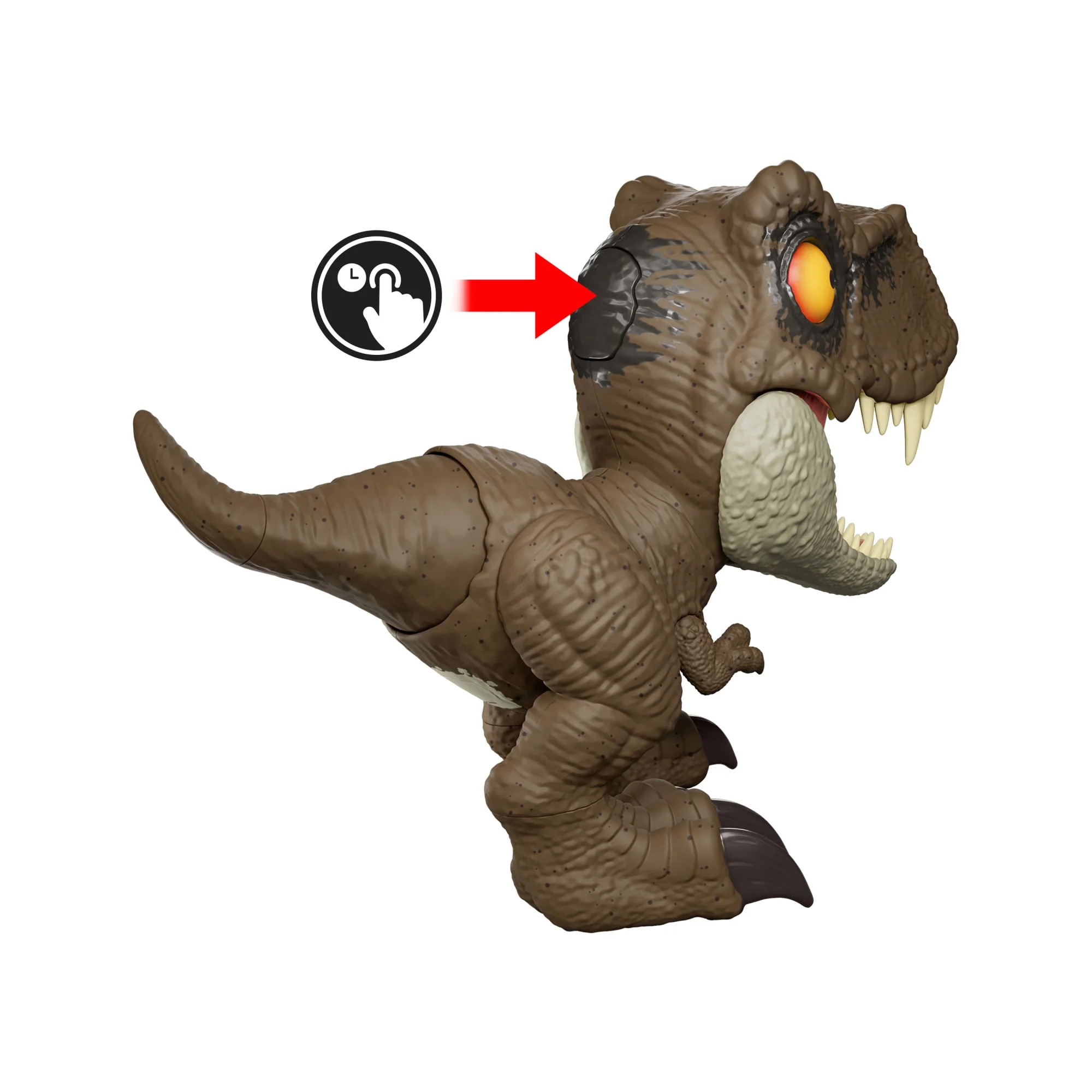Jurassic World Brüllkommando Tyrannosaurus Rex Dinosaurierfigur, Aufnahme- Und Abspielfunktion Sowie Brüllgeräusche, T-Rex - Image 2