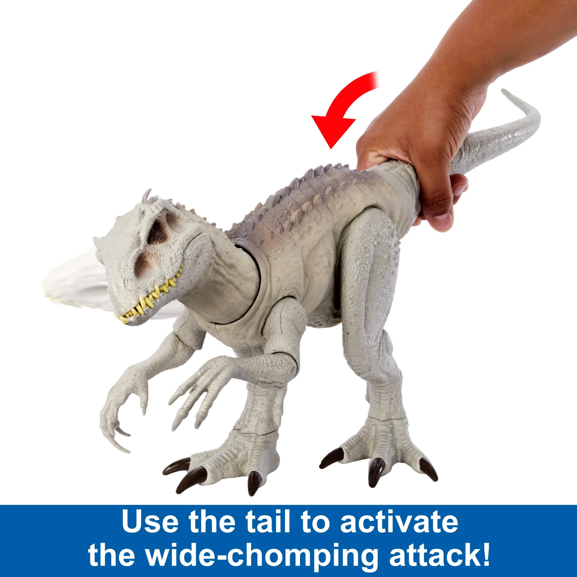 Jurassic World Camouflage 'n Battle Indominus Rex Action Figure Toy With Lights, Sound & Motion - Image 4